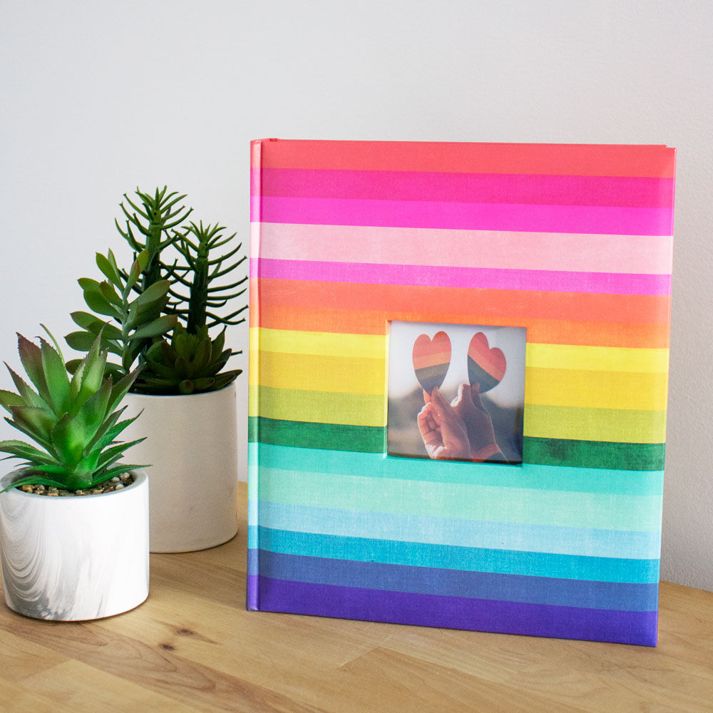 Kenro Rainbow Stripes Pride Photo Album for 200 Photos 6x4” or 7x5" - Picture 10 of 10