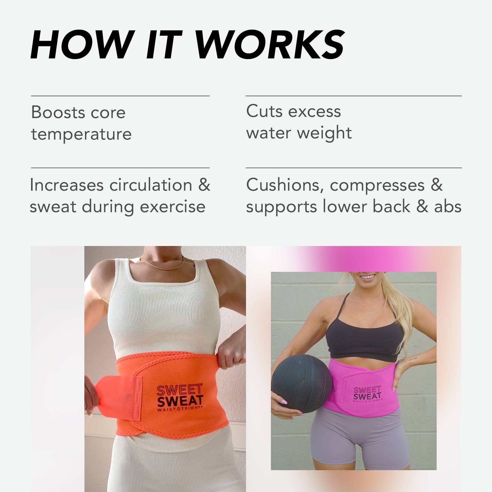 Sweet Sweat® Neon Sunset Waist Trimmer