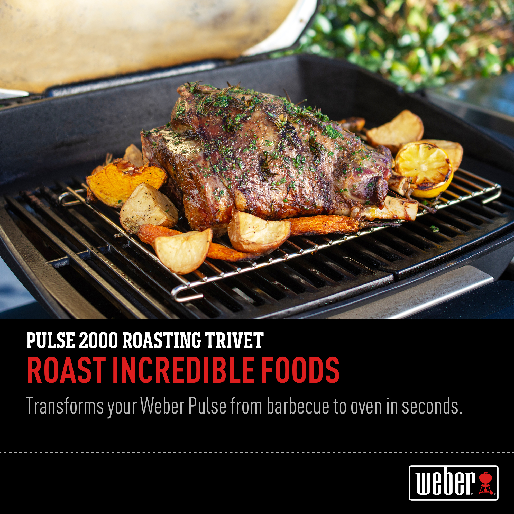 Weber Pulse 1000/2000 Roasting Trivet Electric BBQ Barbecue - Picture 10 of 15