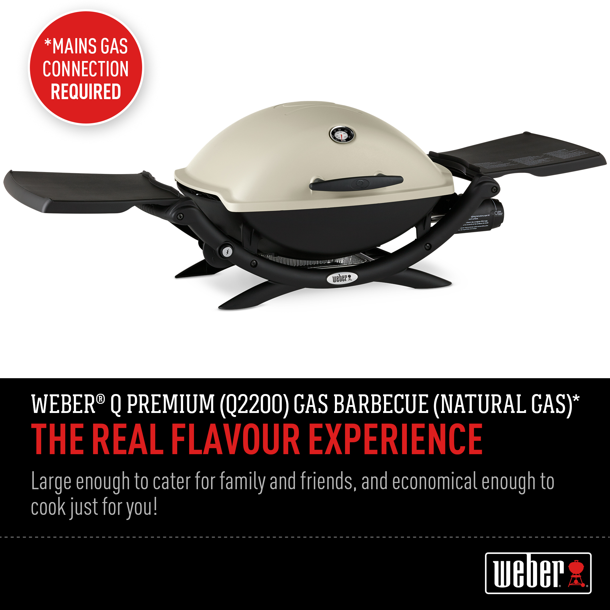Weber Q Premium (Q2200 - Classic 2nd Generation) NG BBQ - Natural Gas Required - Picture 11 of 15