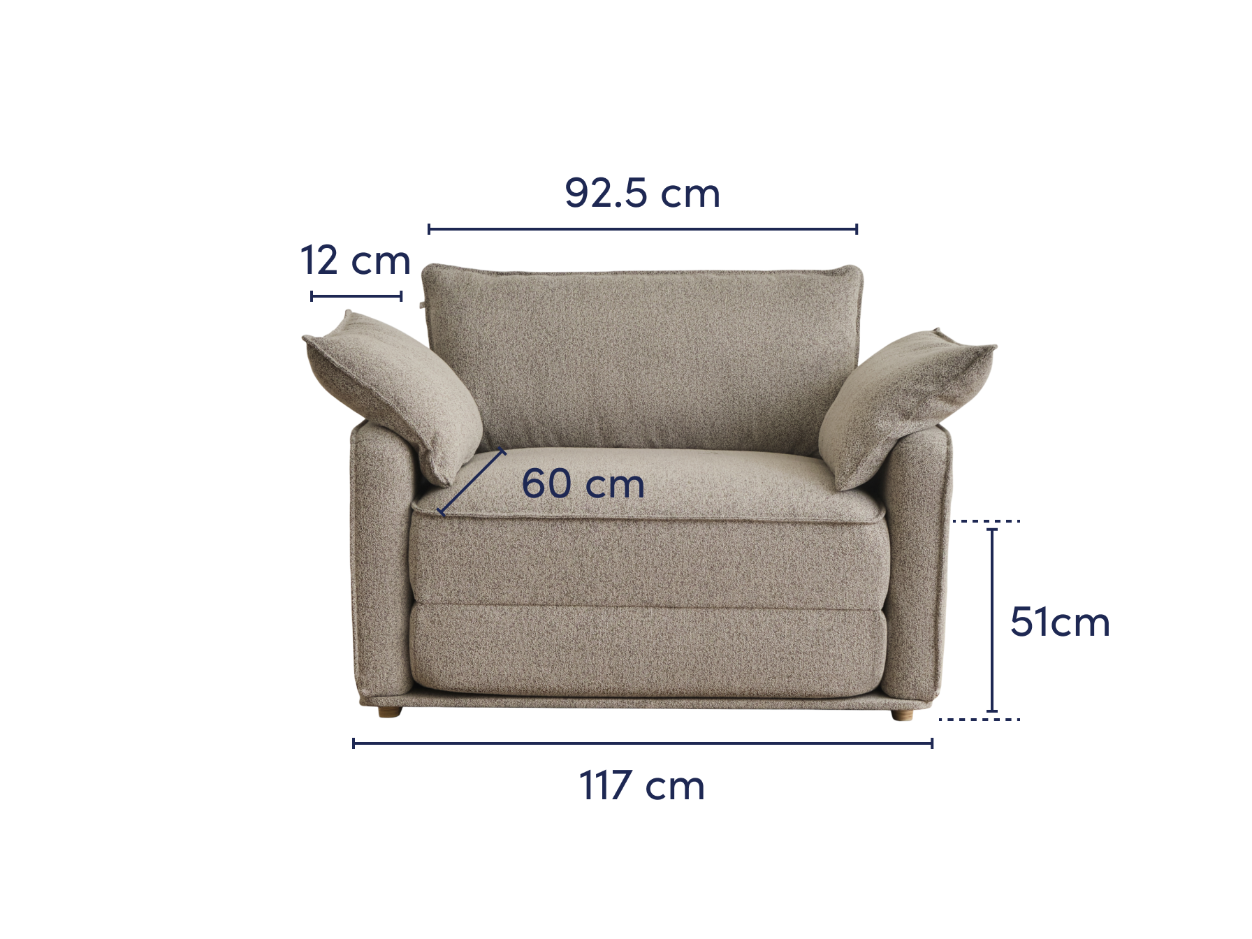 Koala Cushy 1.5/2.5/3 Seater Single/Double/Queen Sofa Bed Lounge Coach