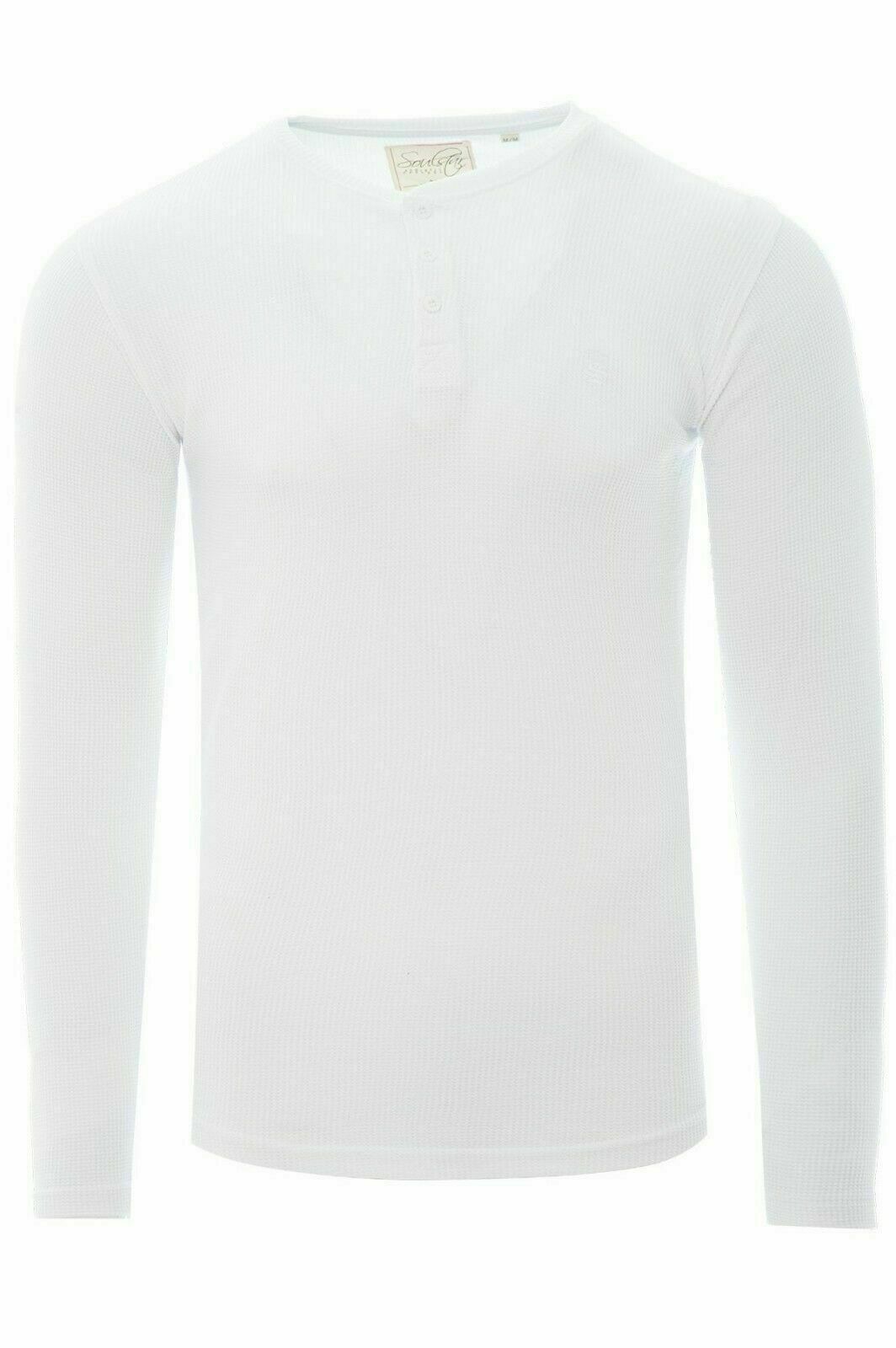 Mens Long Sleeve Grandad TShirt Casual Shirt Cotton Rich Base Layer Raglan Top eBay