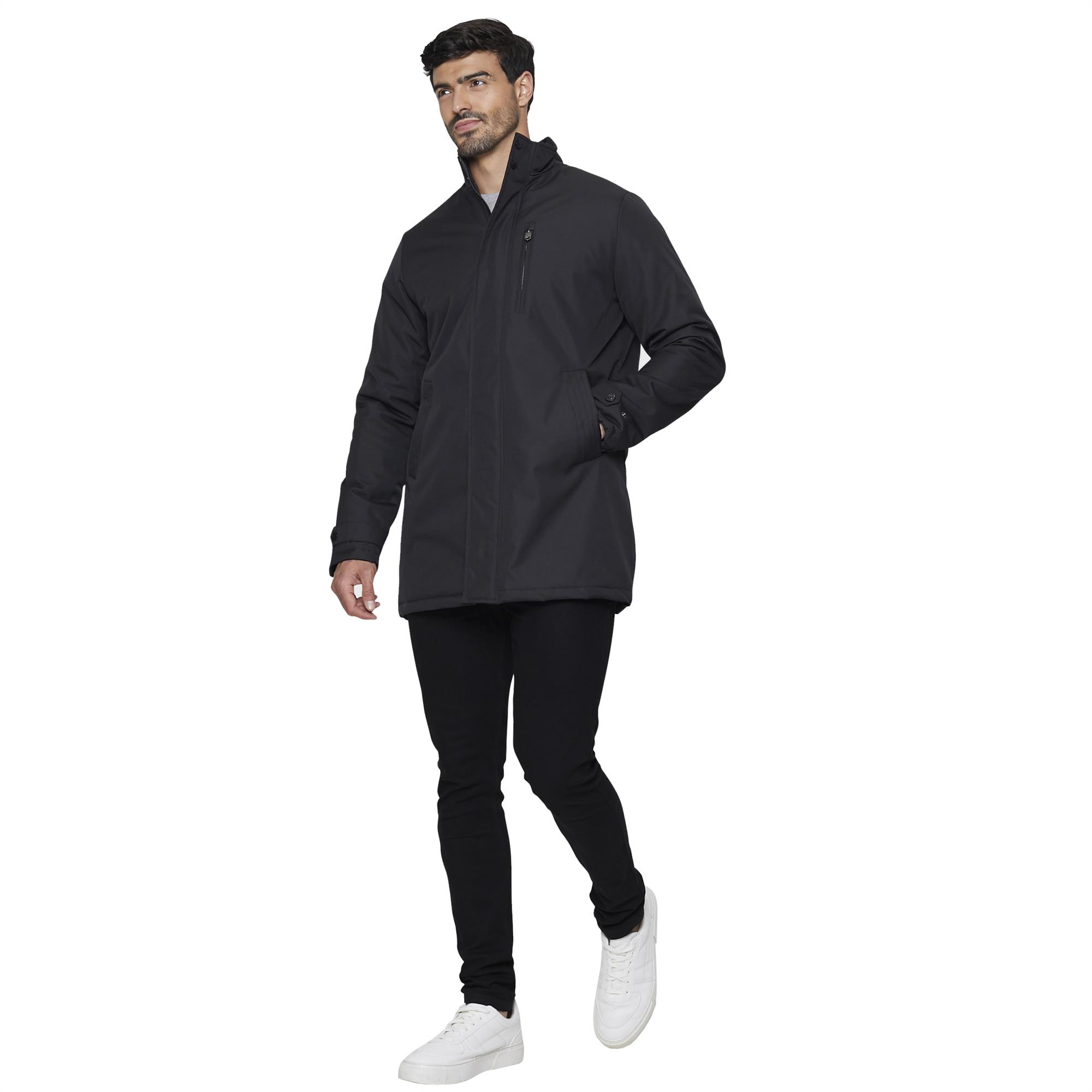 Mens Threadbare Lightweight Harrington Jacket Mac Collared Rain Coat eBay