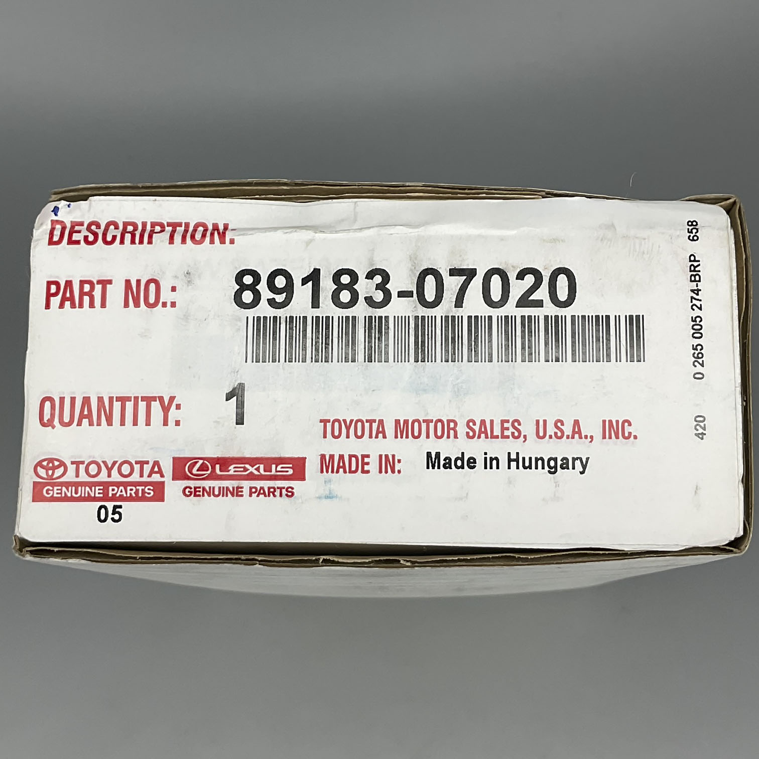 TOYOTA Yaw Rate Acceleration For 2002-2004 Toyota Avalon XLE 89183