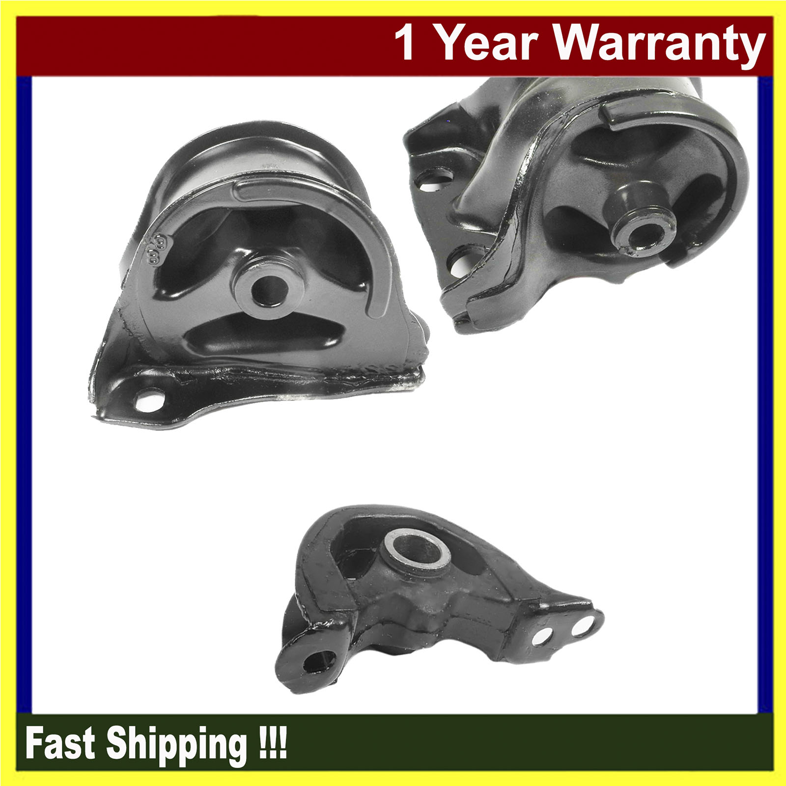 For 1992-1995 Honda Civic 1.5L 6520 6533 6506 Set 3 Engine