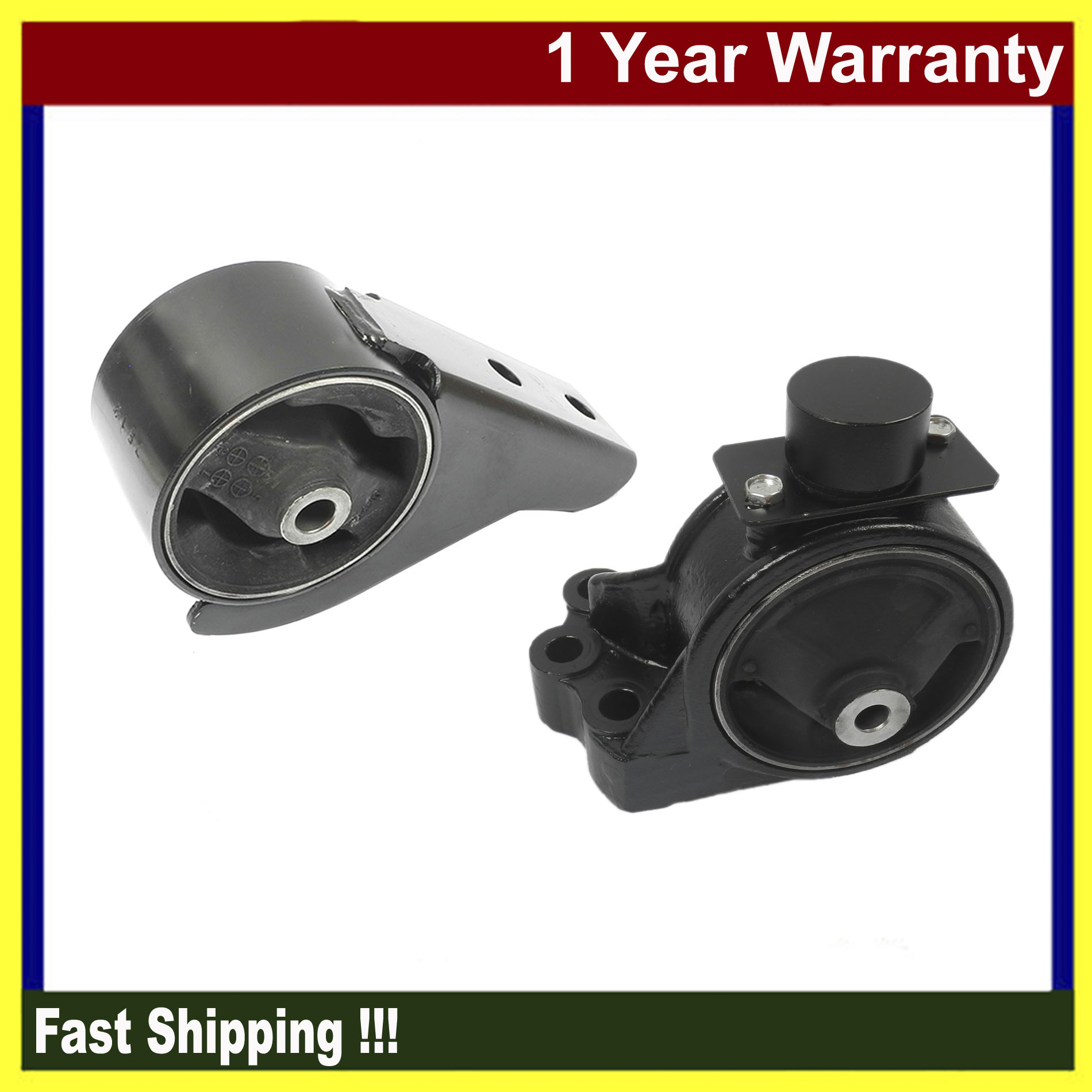 Front & Rear Engine Motor Mounts 2PCS For 2002-2005 Kia Sedona 3.5L - TOM AUTO PARTS