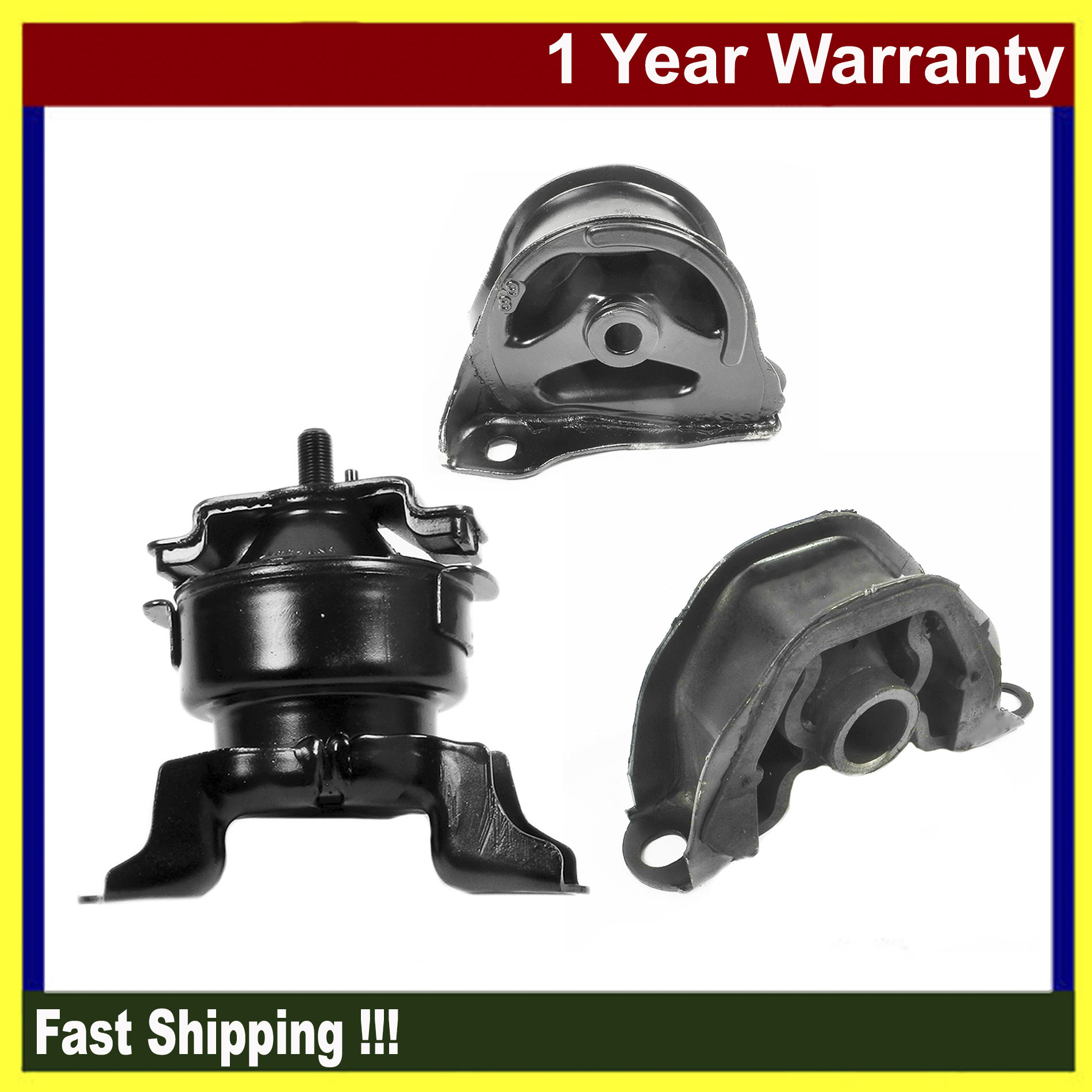 A-Premium Set di 5 supporti motore e trasmissione compatibili con Honda