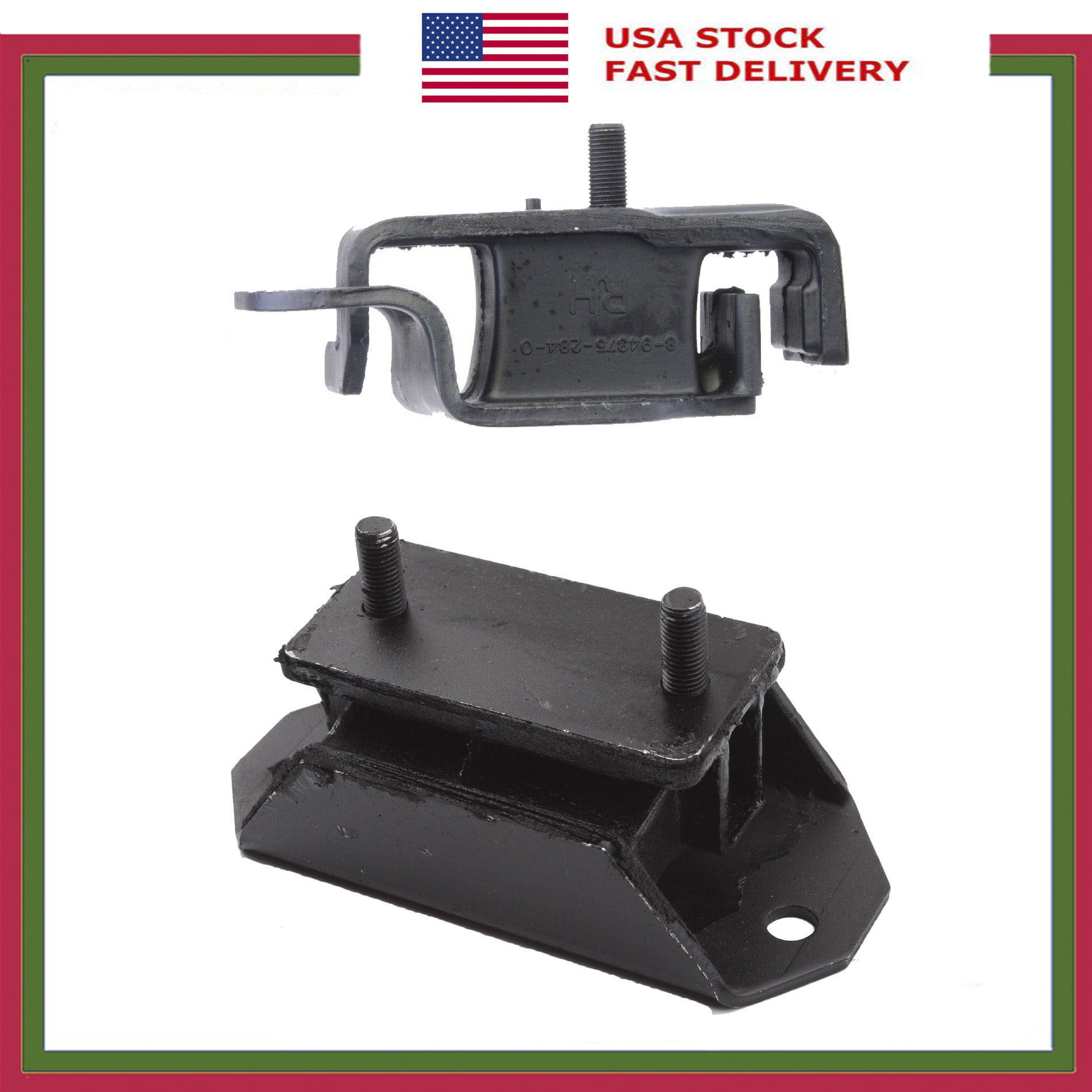 thumbnail image 2 of 3-Piece Motor & Transmission Mount Set For 1988-1994 Isuzu Amigo, Trooper, Pickup – 2.3L/2.6L/2.8L 2 of 5