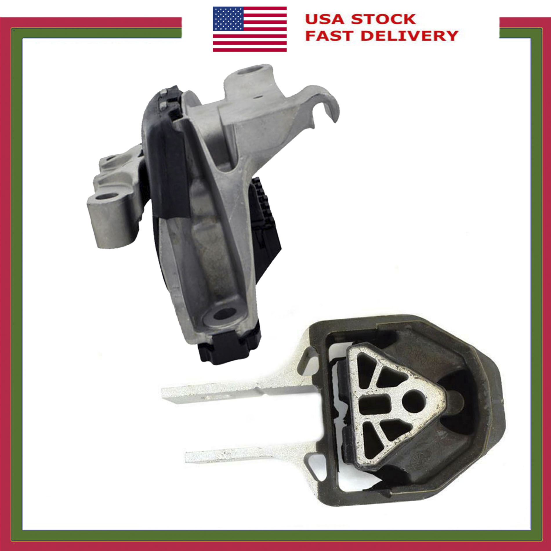 Set 2PCS Front & Rear Engine Motor Mount For Dodge Dart 2.4L 2013 2014 205 2016 - Picture 1 of 10