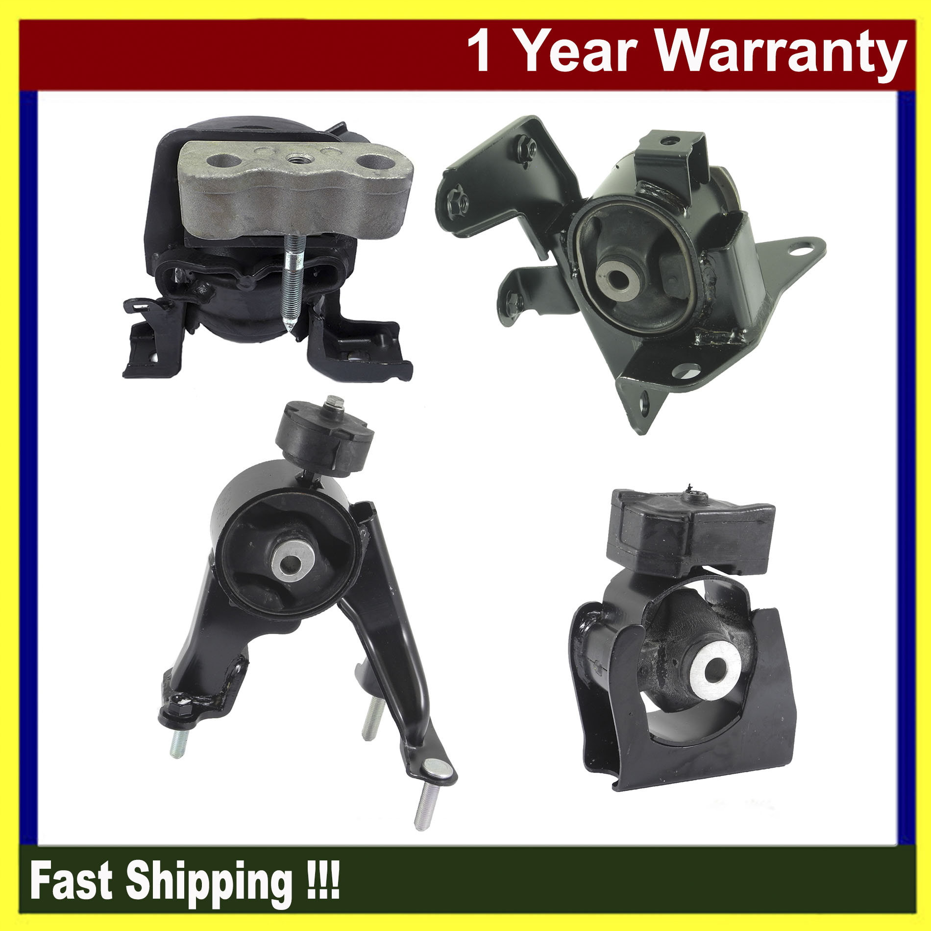 Engine Motor & Transmission Mount Set – 4PCS For Toyota Corolla 2009-2013 1.8L – CF AUTO