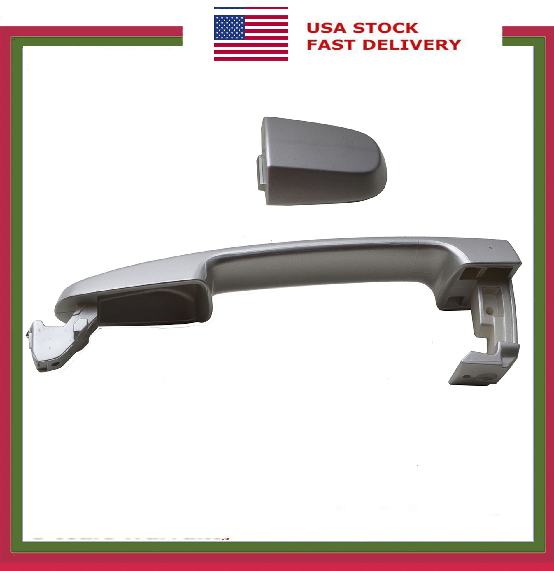 MotorKing Silver Rear Door Handle For Toyota Camry, Corolla, RAV4 – Left Or Right Side, Direct Fit