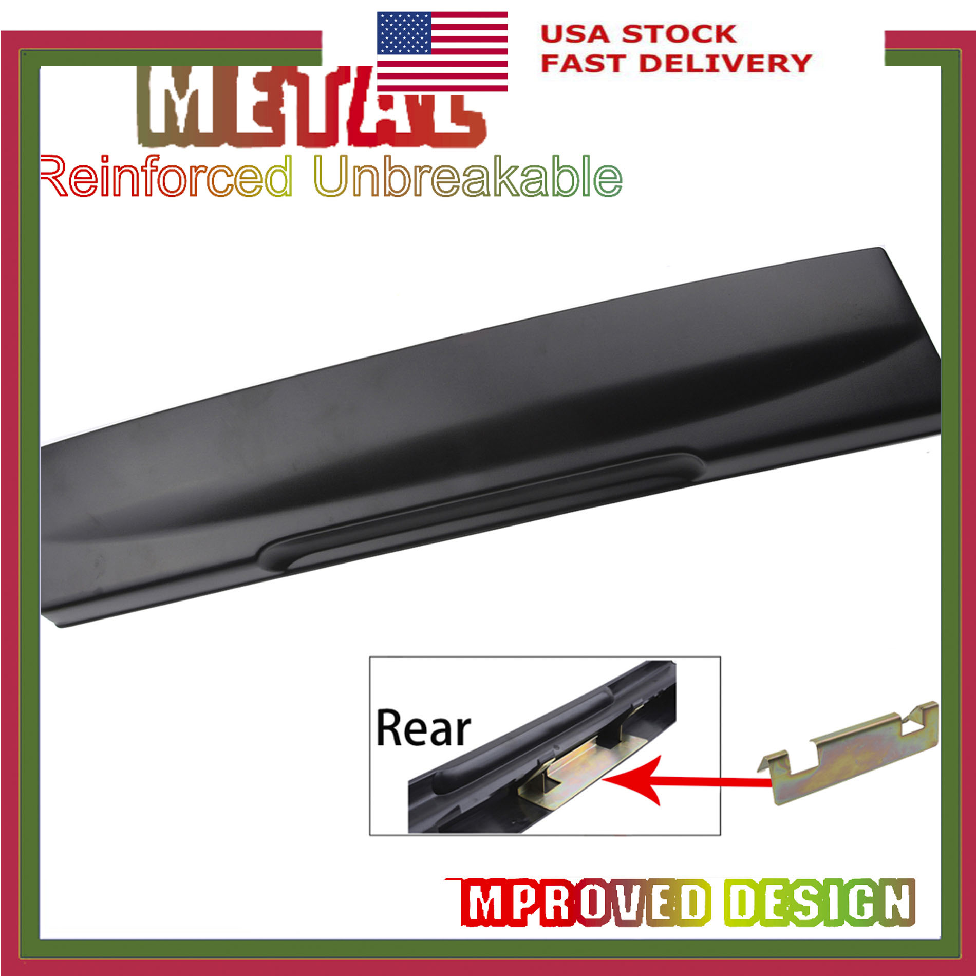 Rear Tailgate License Plate Shield Handle Metal Bracket For Ford