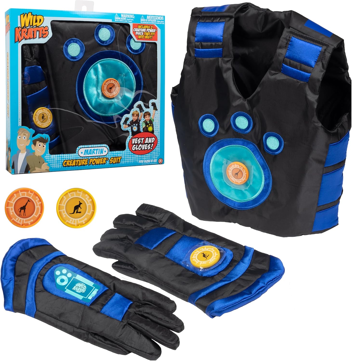 Wild Kratts Creature Power Suit Martin (Large 6 8X) Includes Vest