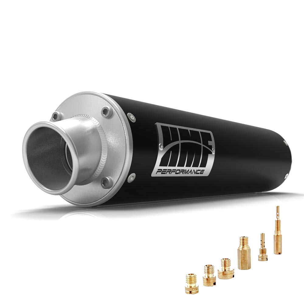HMF Honda 400EX Slip On Exhaust Black + Jets (99-14) | eBay