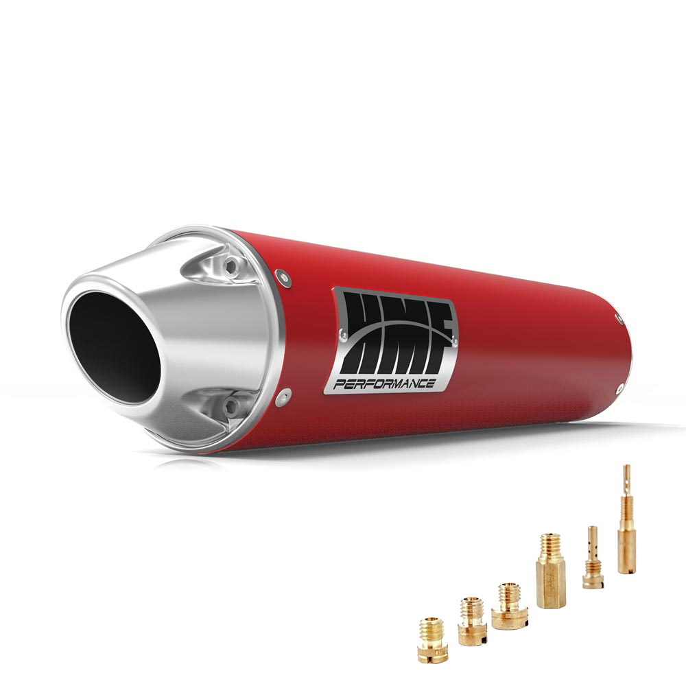 HMF Honda 400EX Slip On Exhaust Red-Candy w/Euro + Jets (99-14) | eBay