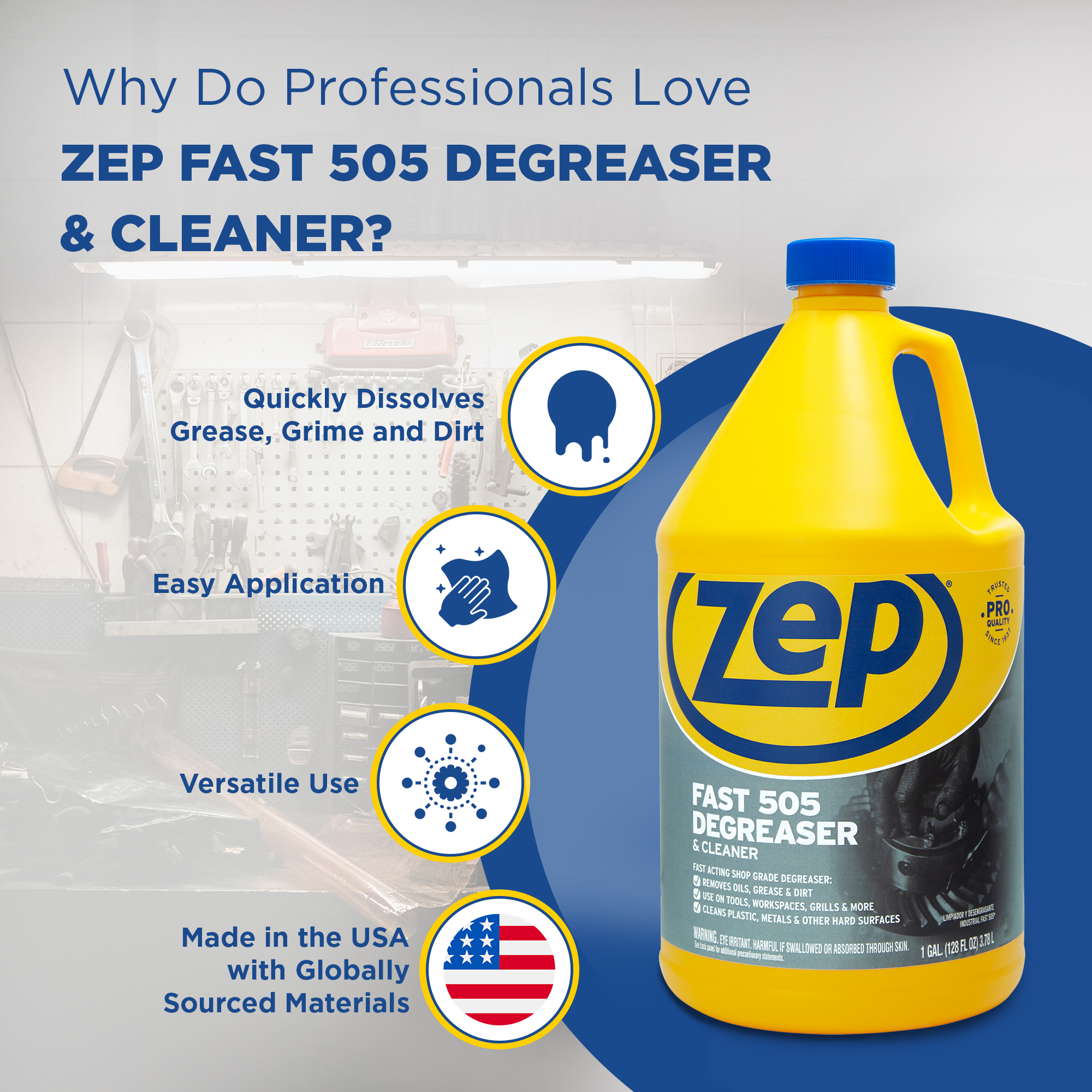 Zep Fast 505 Cleaner and Degreaser  ZU505128