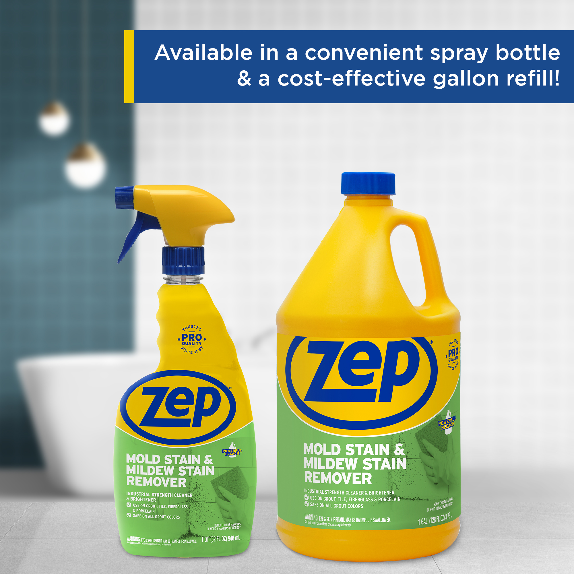 Zep Mold Stain and Mildew Stain Remover ZUMILDEW128