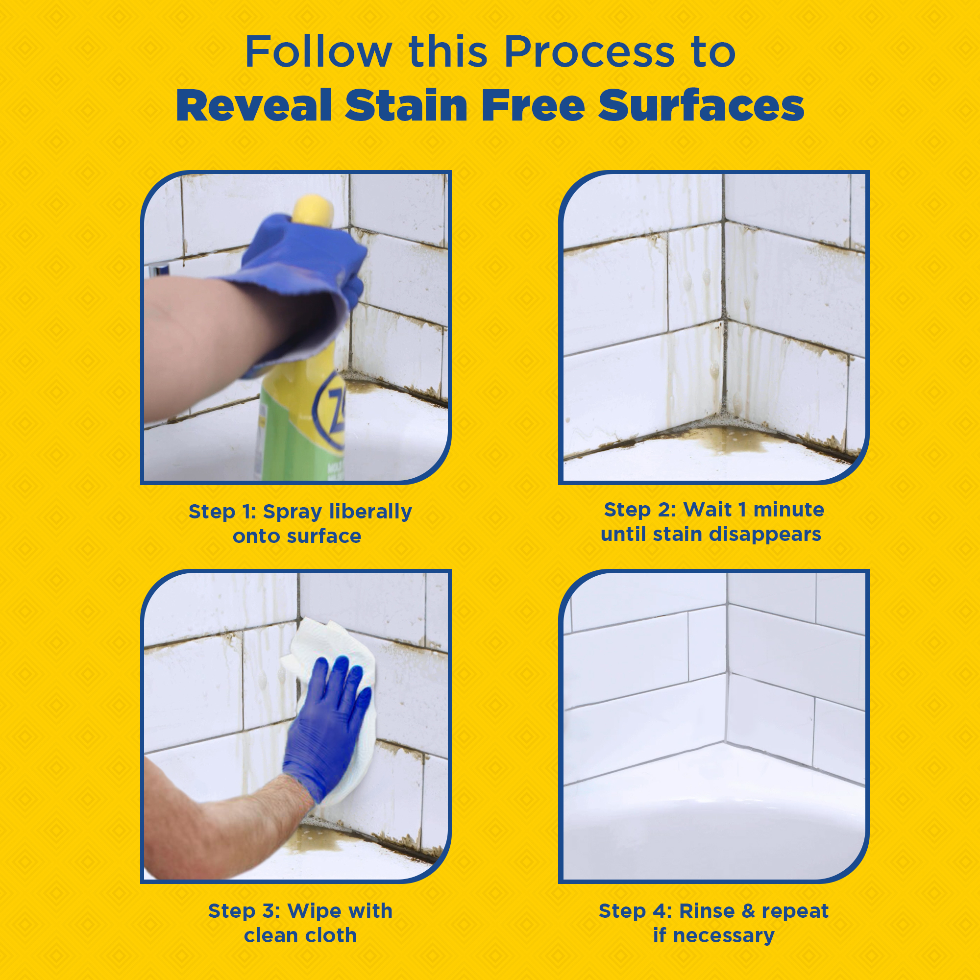 Zep Mold Stain and Mildew Stain Remover ZUMILDEW128