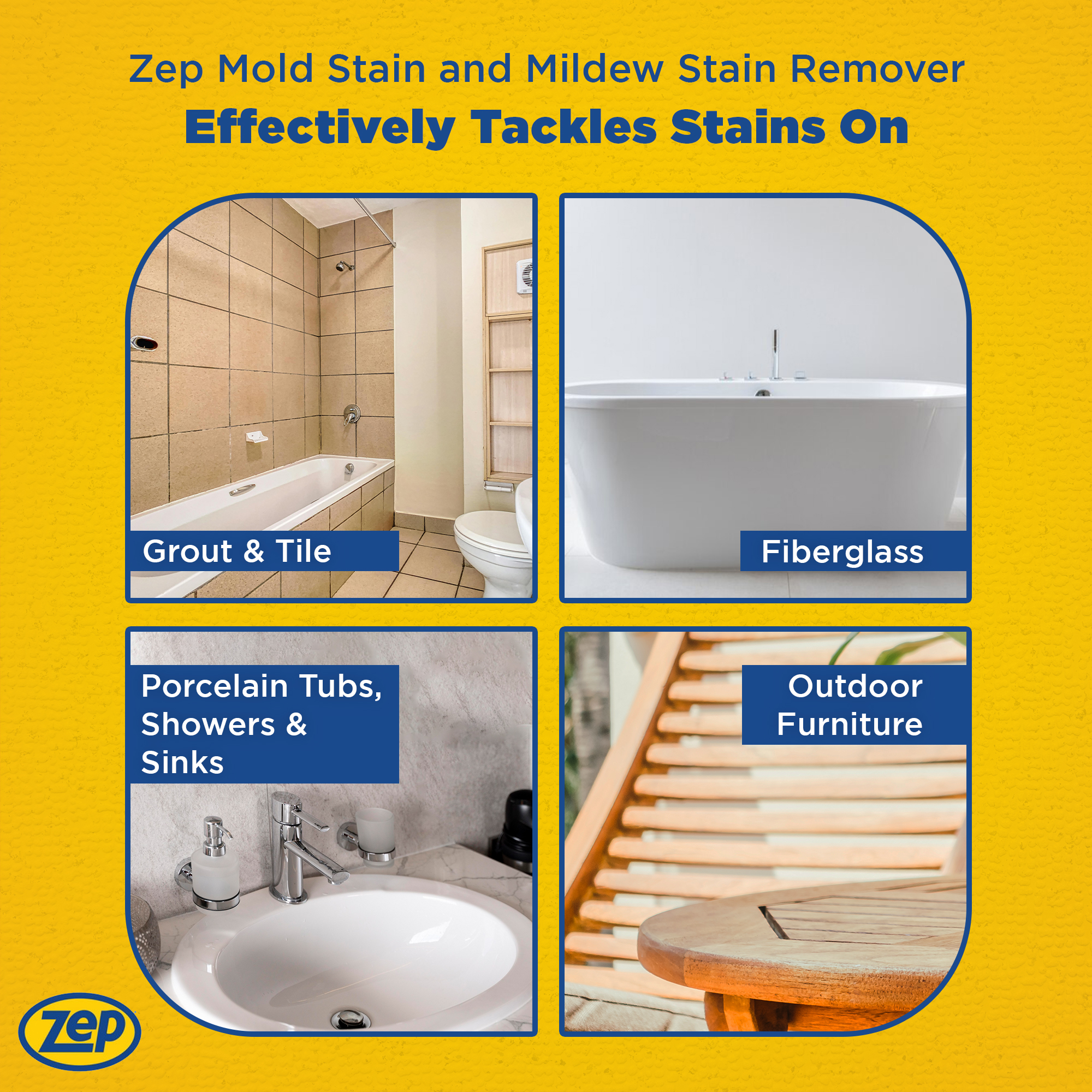 Zep Mold Stain and Mildew Stain Remover ZUMILDEW128