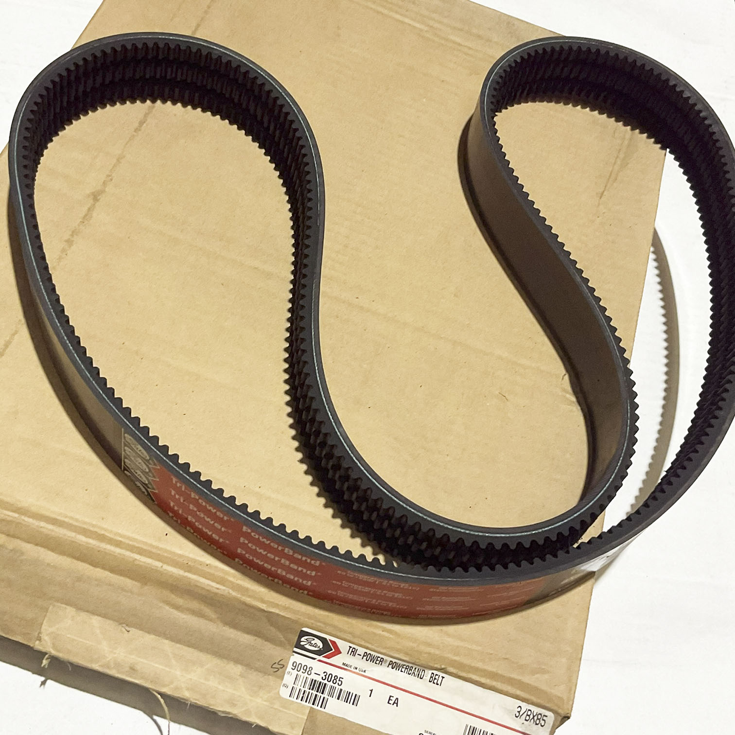本 vb-3  No.1 GATES Tri-Power Notched Belt For 3/BX85 9098-3085 SEAT