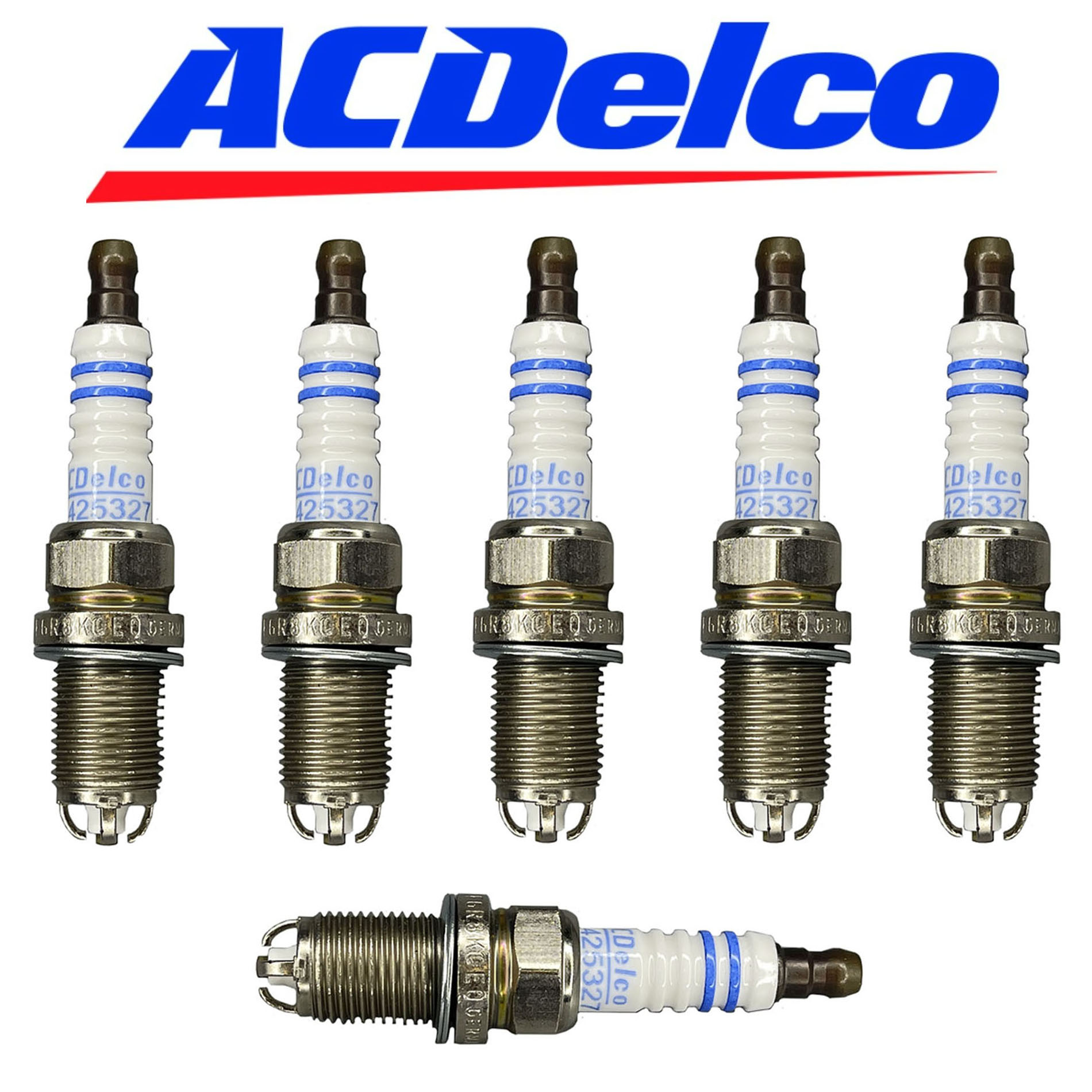 Acdelco Double Platinum Spark Plug 6PCS For Cadilla CTS Saturn Vue