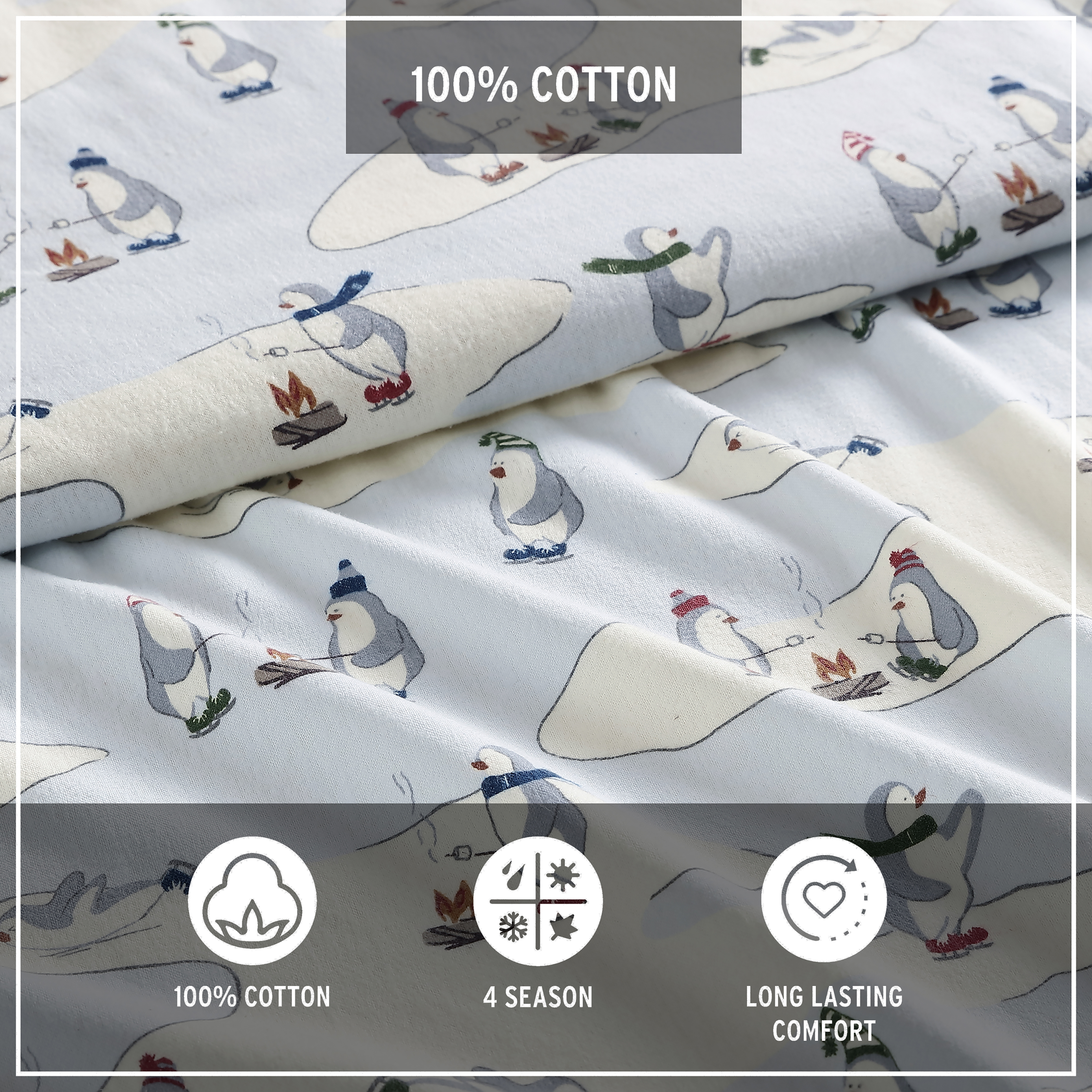 Eddie Bauer Sheet Set 4PC (3pc in Twin Size) Flannel Deep Pockets Crisp - Picture 132 of 201