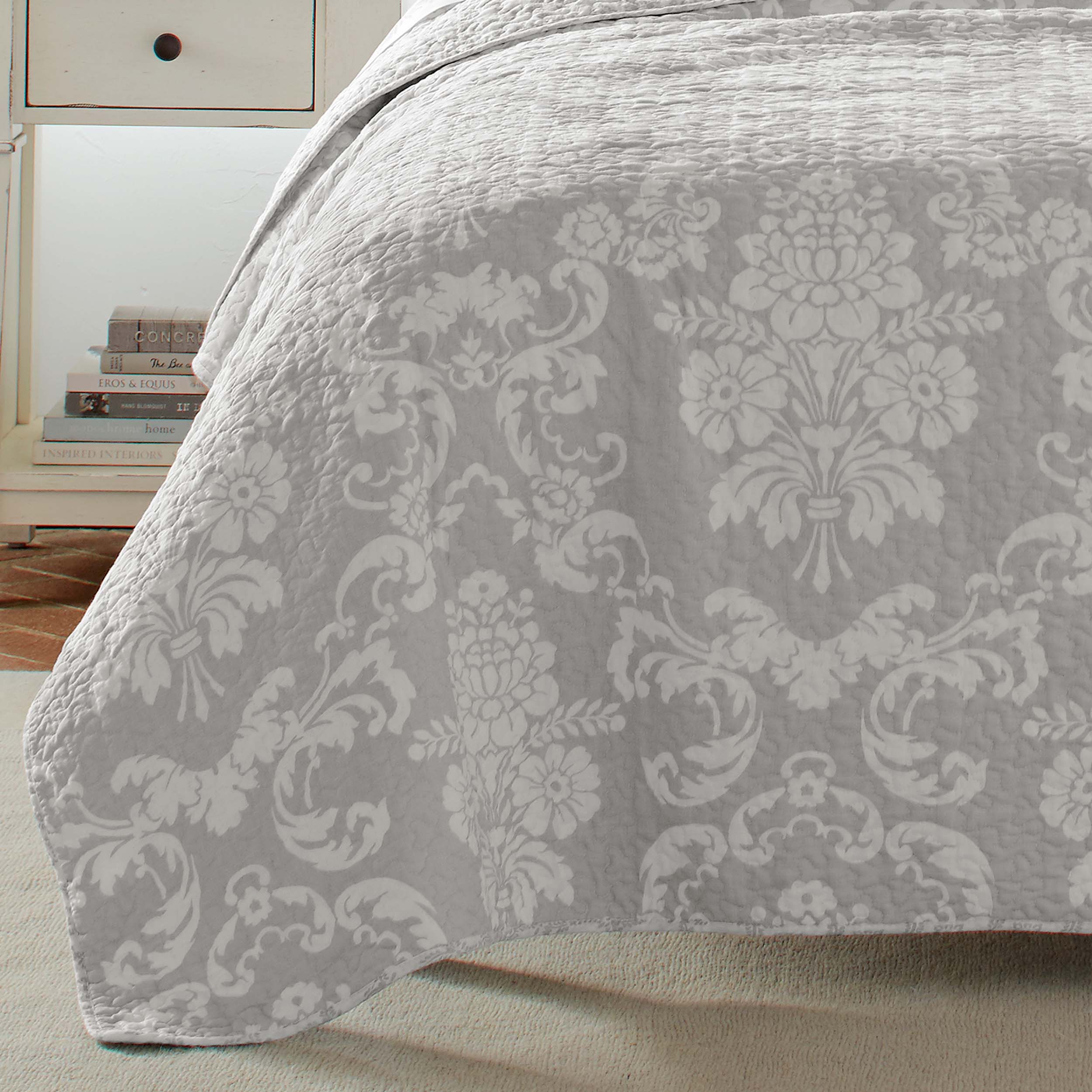 Laura Ashley Venetia Quilt Set 3PC 100% Cotton Reversible Natural Breathable - Picture 19 of 37