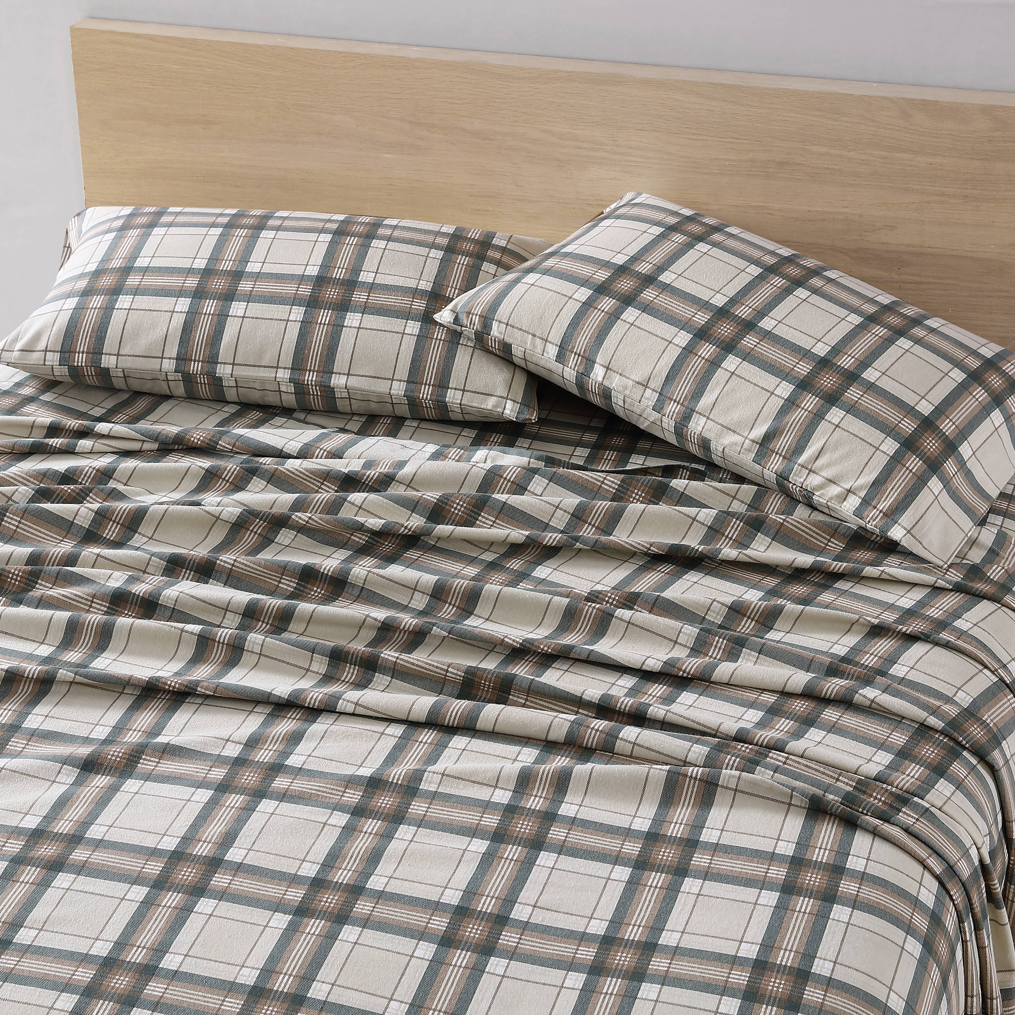 Eddie Bauer Sheet Set 4PC (3pc in Twin Size) Flannel Deep Pockets Crisp - Picture 71 of 201
