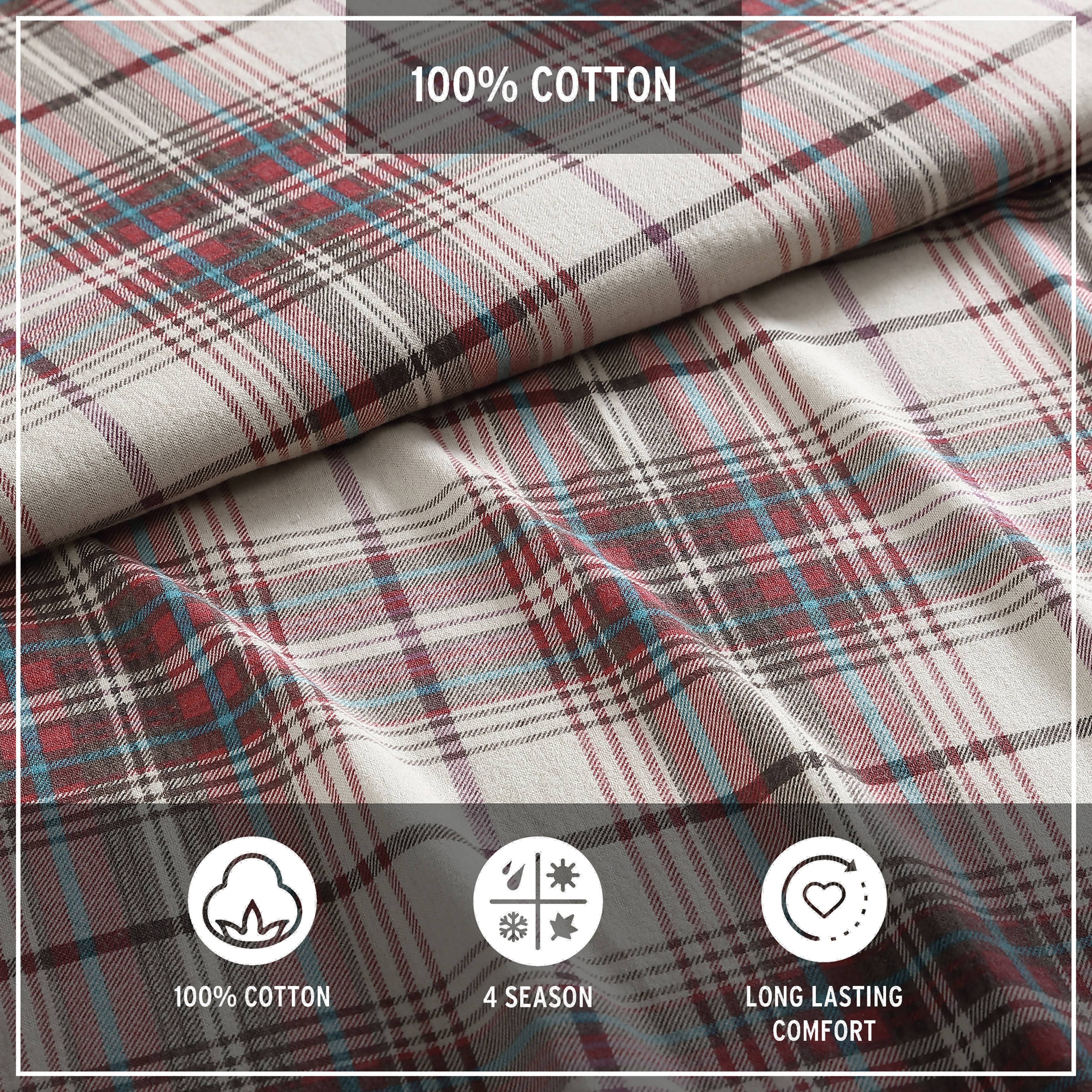 Eddie Bauer Sheet Set 4PC (3pc in Twin Size) Flannel Deep Pockets Crisp - Picture 106 of 201