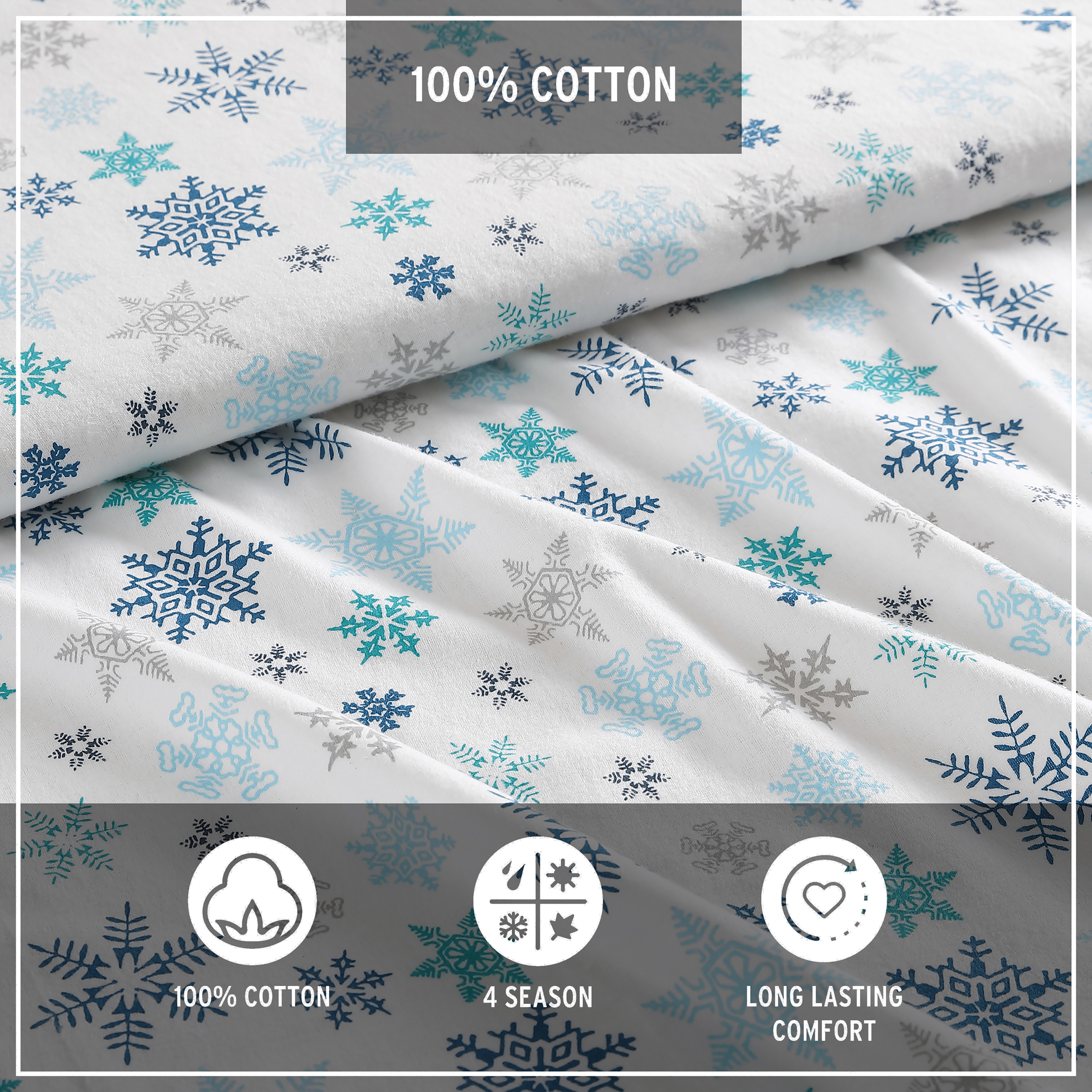 Eddie Bauer Sheet Set 4PC (3pc in Twin Size) Flannel Deep Pockets Crisp - Picture 165 of 201