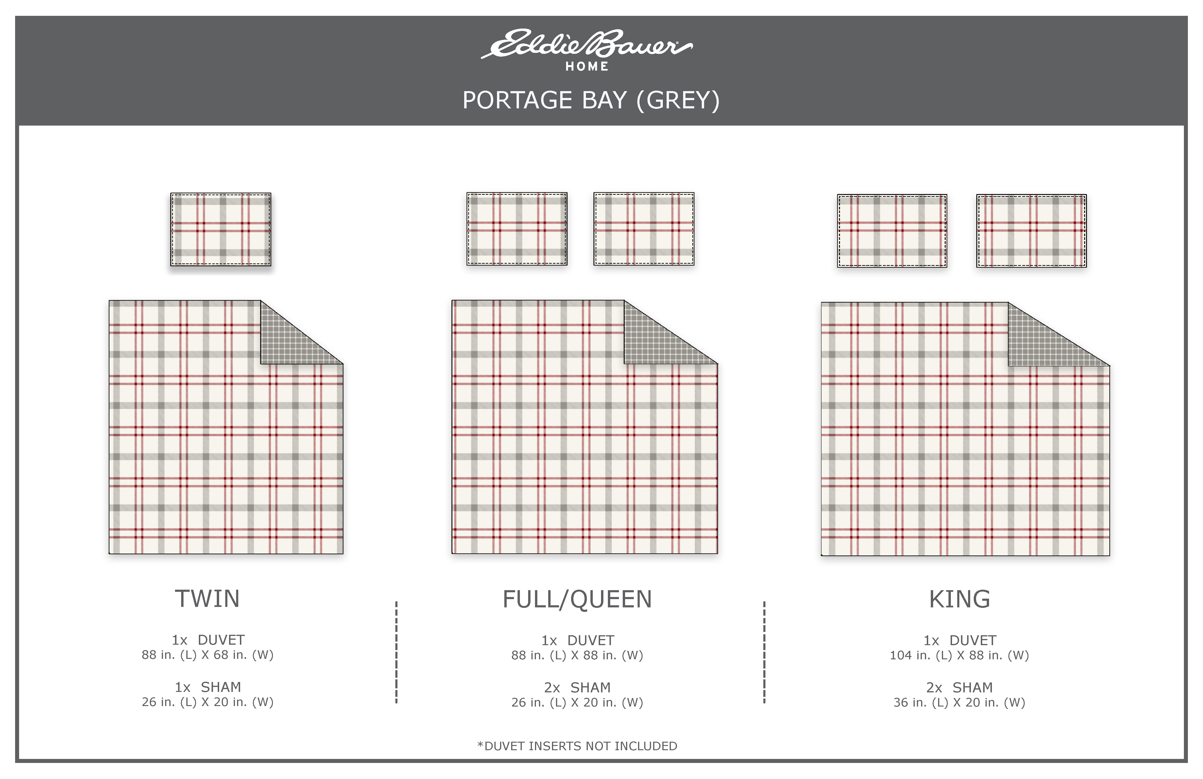 Eddie Bauer - Decoración del hogar - Juego de edredón y simulado 100 % algodón - Imagen 15 de 31