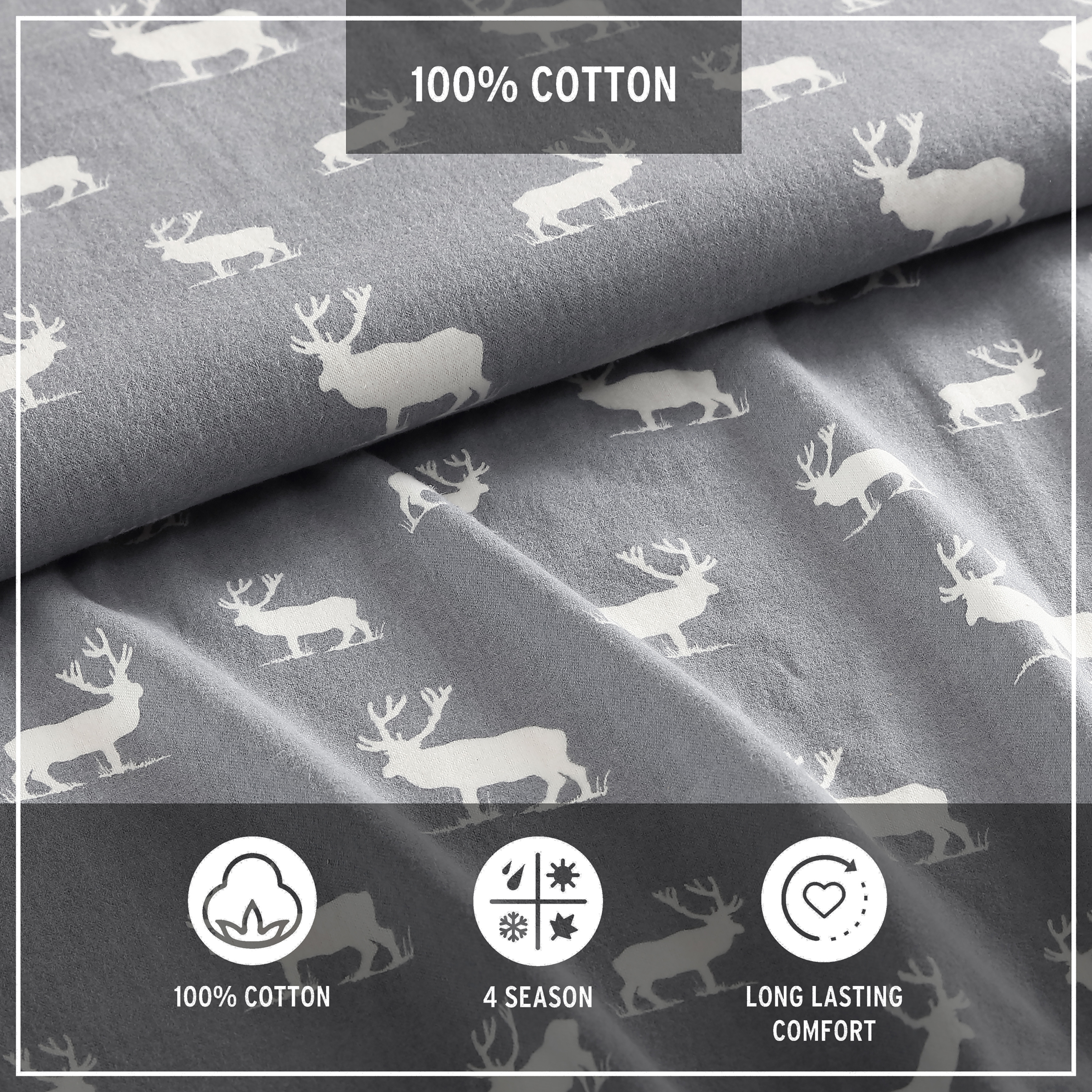 Eddie Bauer Sheet Set 4PC (3pc in Twin Size) Flannel Deep Pockets Crisp - Picture 80 of 201