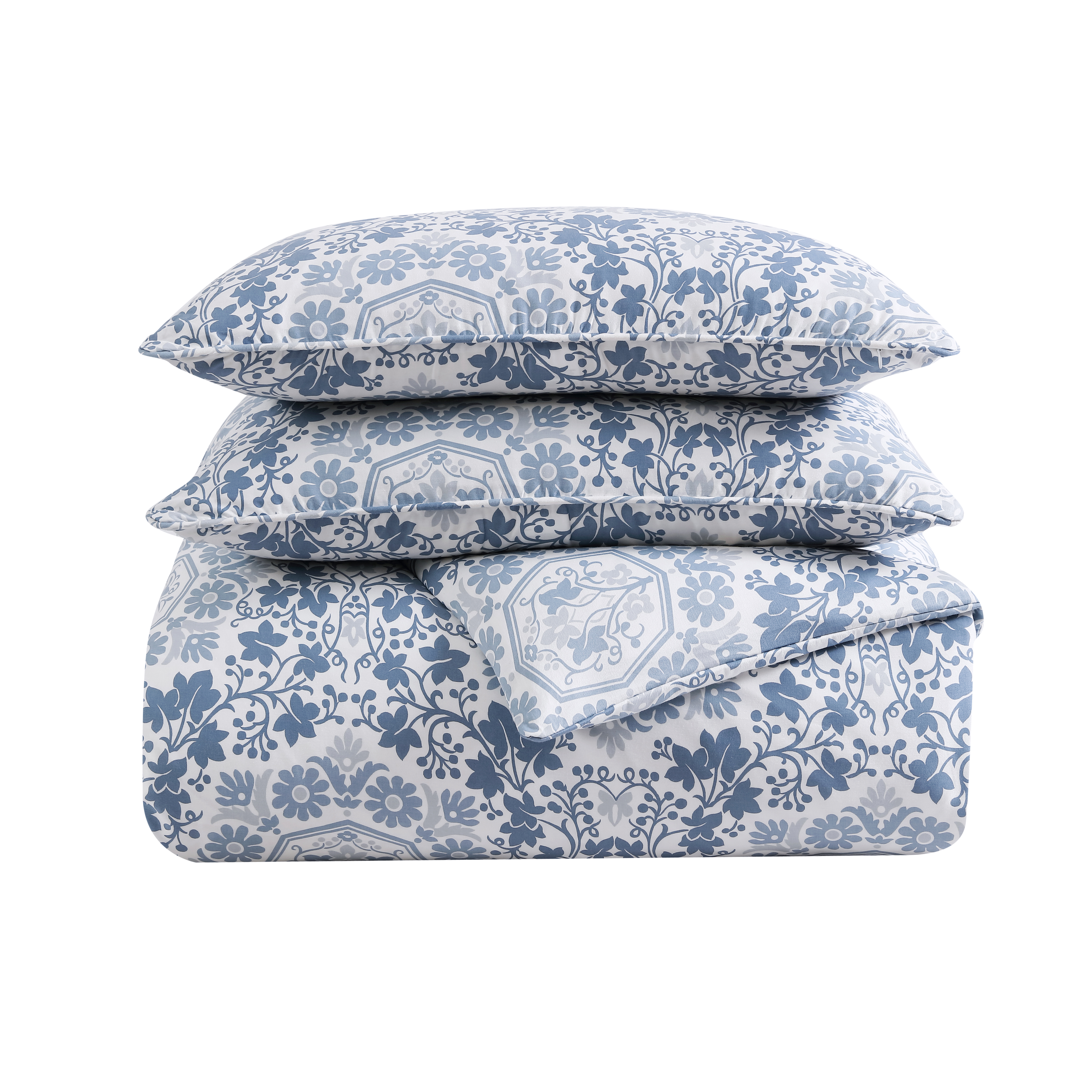 Set copripiumino Stone Cottage Caldecott cotone blu 3 pezzi - completo/regina - Foto 15 di 25