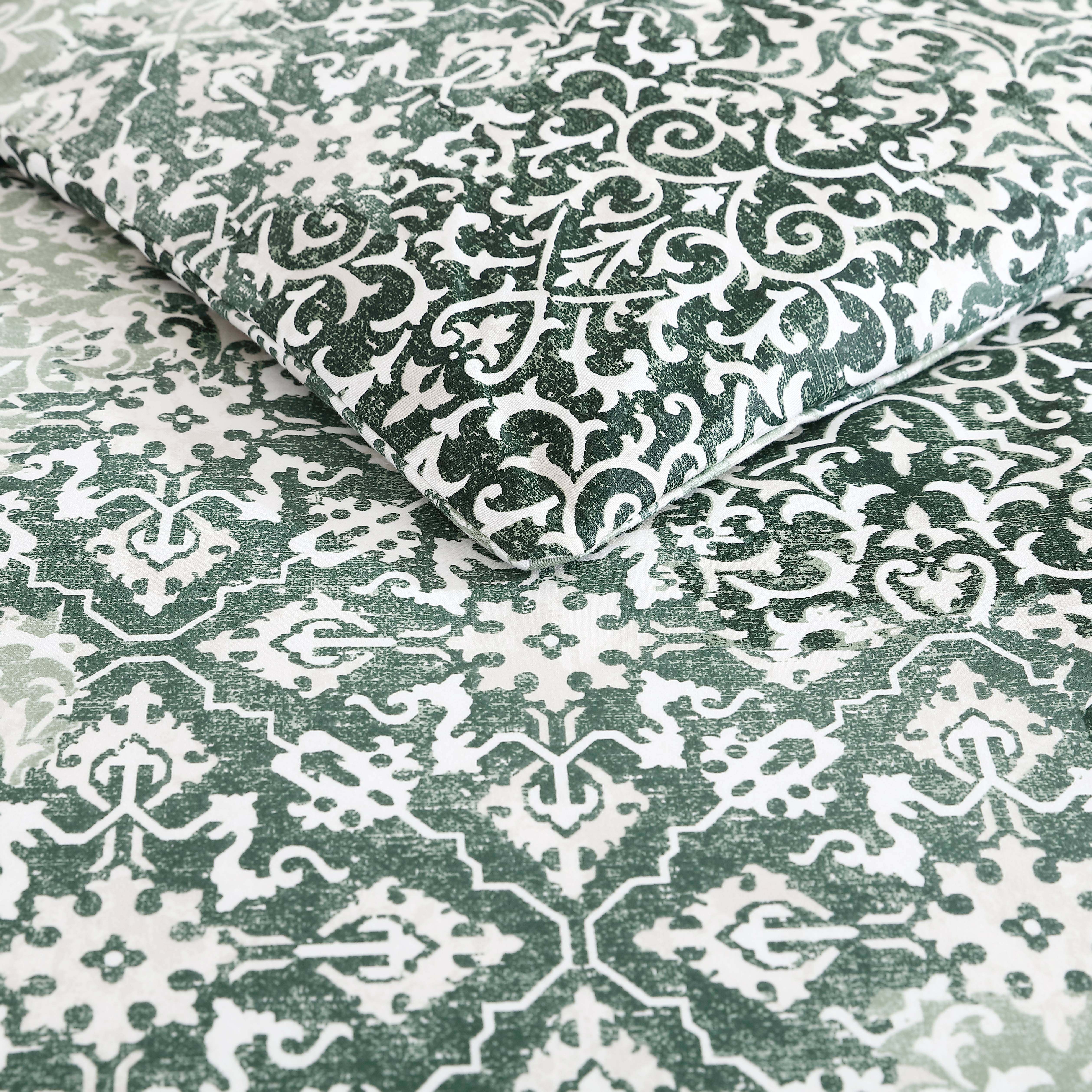 Stone Cottage Abingdon Cotton Green 3 Piece Comforter Set-Full/Queen - Picture 20 of 25