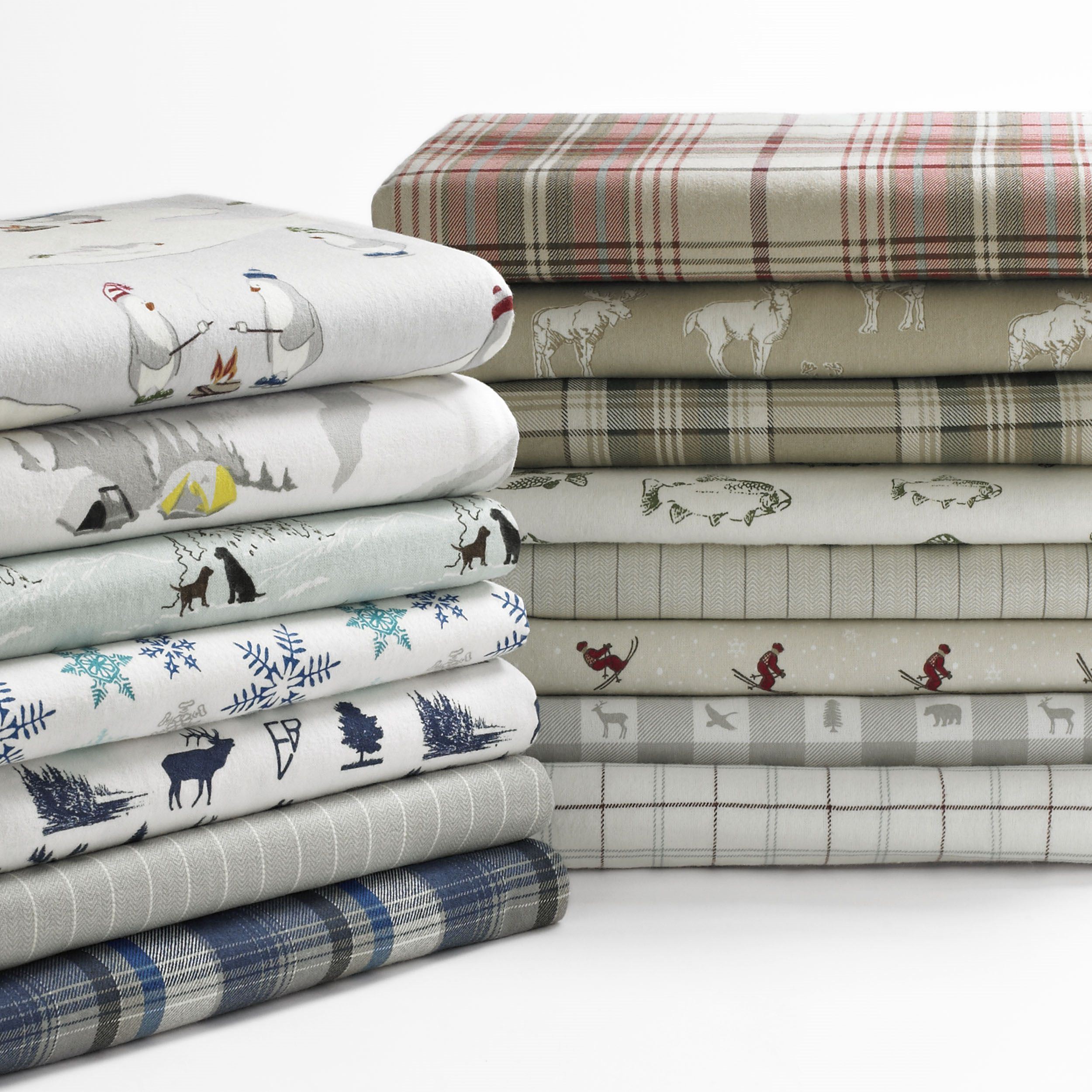 Eddie Bauer Sheet Set 4PC (3pc in Twin Size) Flannel Deep Pockets Crisp - Picture 144 of 201