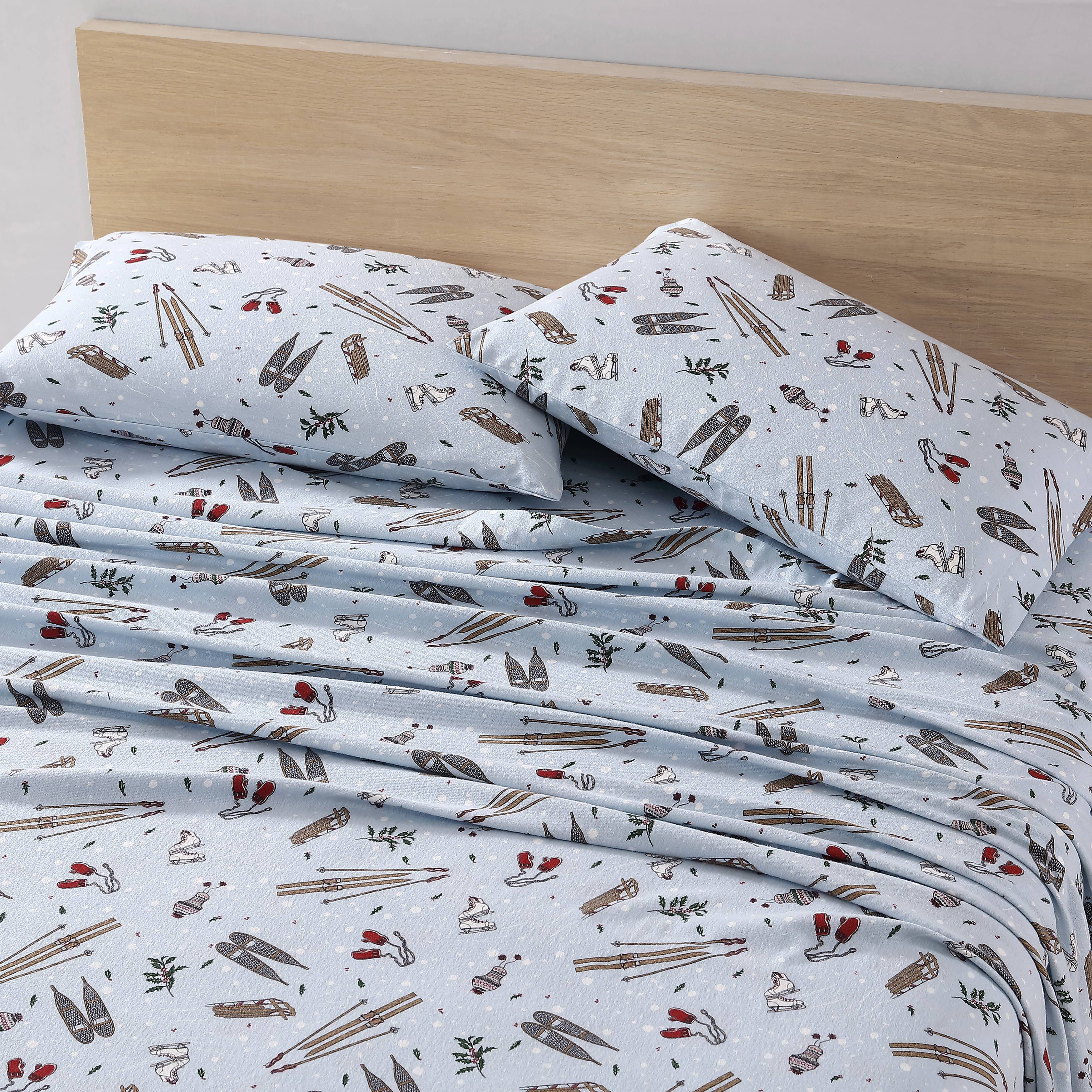 Eddie Bauer Sheet Set 4PC (3pc in Twin Size) Flannel Deep Pockets Crisp - Picture 149 of 201