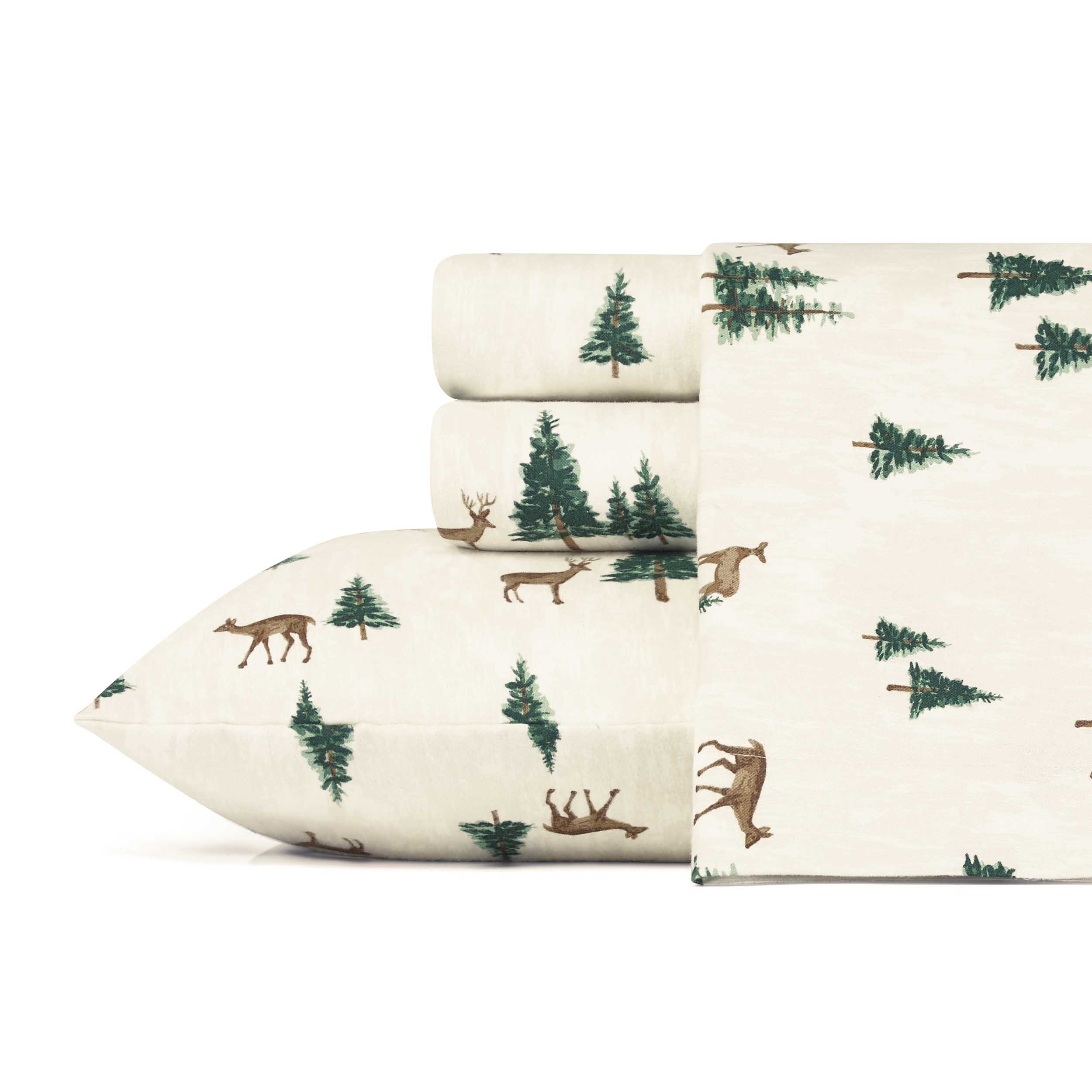 Eddie Bauer Sheet Set 4PC (3pc in Twin Size) Flannel Deep Pockets Crisp - Picture 43 of 201