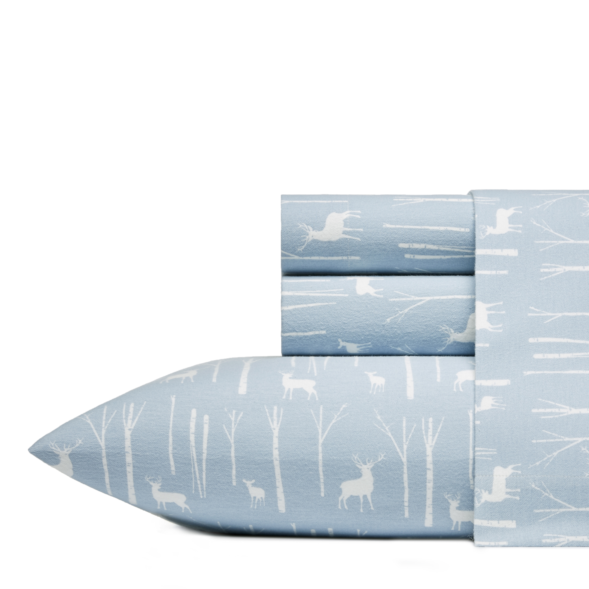 Eddie Bauer Sheet Set 4PC (3pc in Twin Size) Flannel Deep Pockets Crisp - Picture 26 of 201