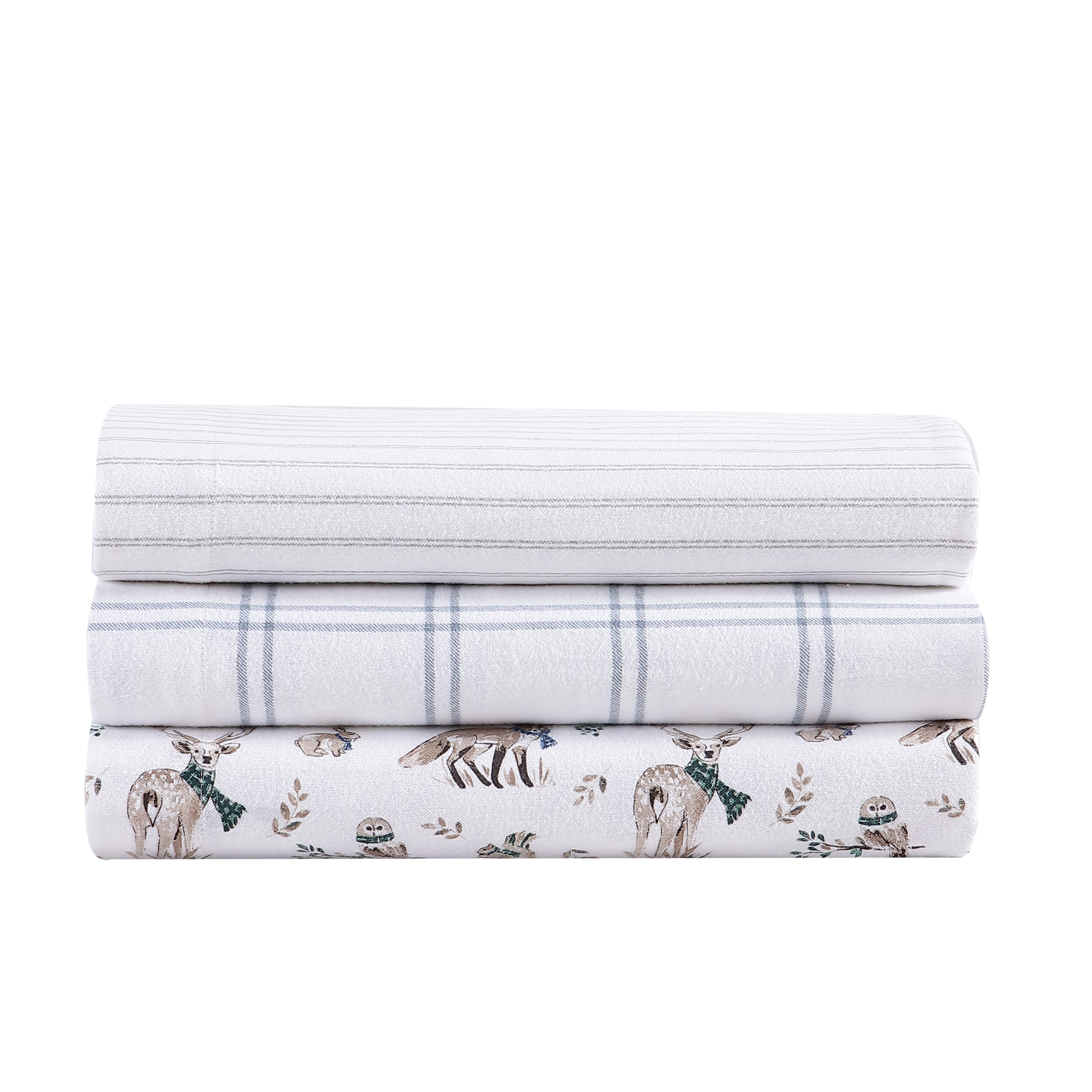 Eddie Bauer Sheet Set 4PC (3pc in Twin Size) Flannel Deep Pockets Crisp - Picture 176 of 201
