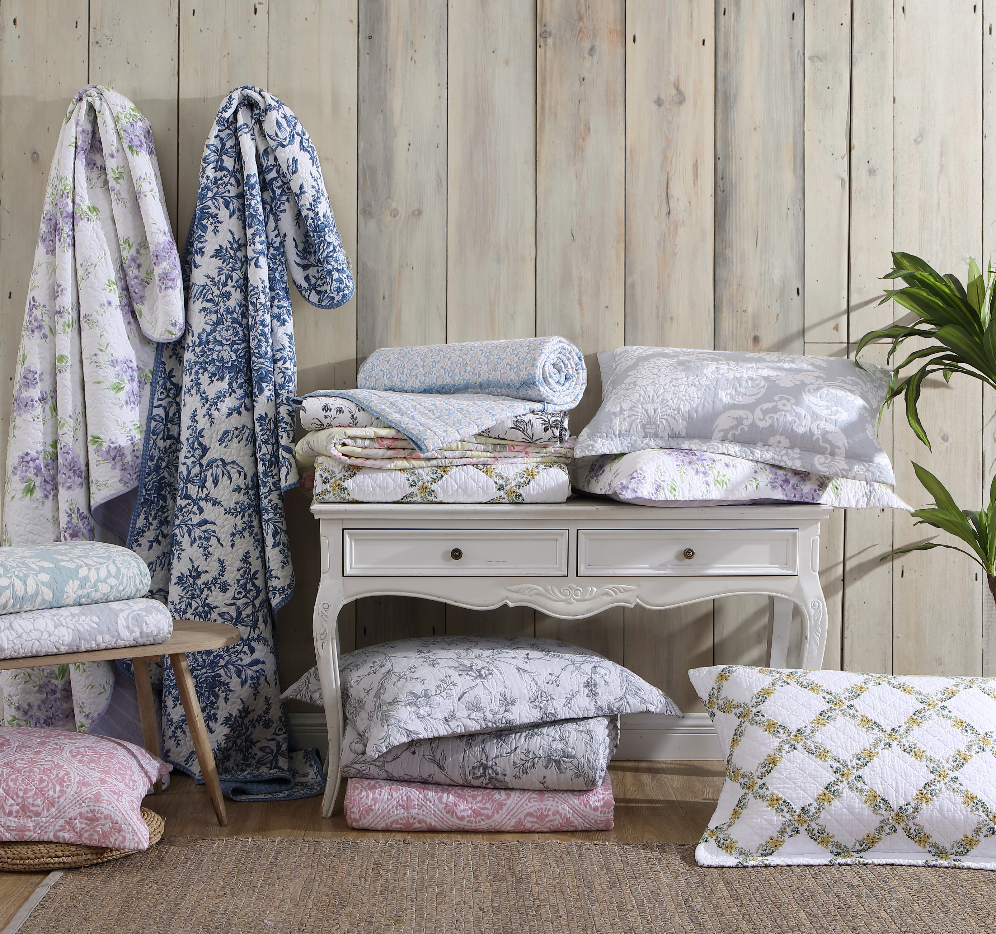 Juego de edredón Laura Ashley Paisley Patchwork 3 piezas 100 % algodón natural suave transpirable - Imagen 16 de 19