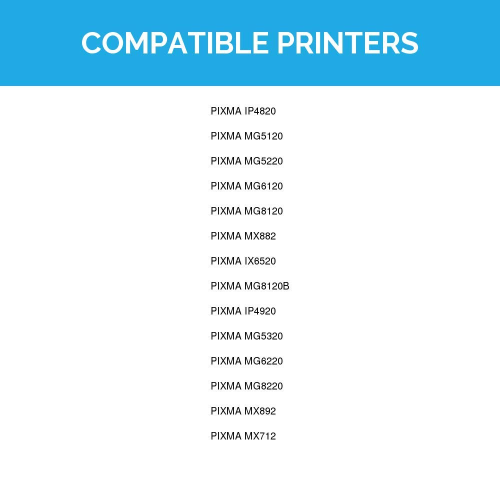LD 4530B001AA PGI-225 4pk Black Ink for Canon Pixma iP4820 iP4920 iX6520 MG5120 - Picture 9 of 9