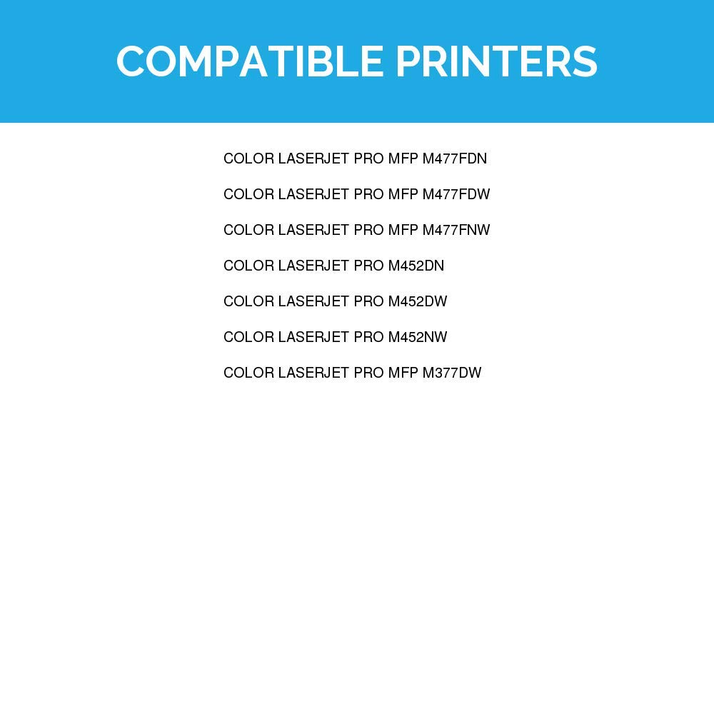 4 Stück CF410X HY Tonerkartusche kompatibel 1 Schwarz 1 Cyan 1 Magenta 1 Gelb - Bild 7 von 7