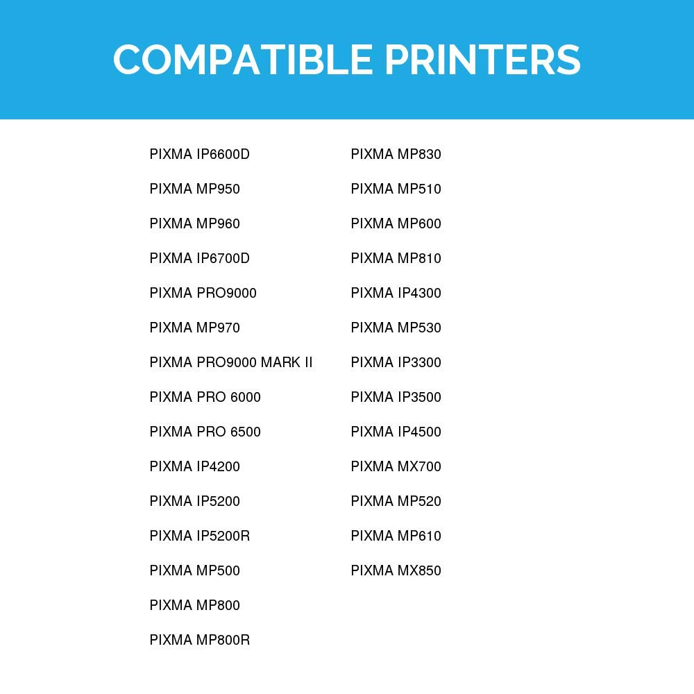 LD 4PK 0620B002 CLI8BK Black Ink Cartridge for Canon PIXMA iP4200 iP5200 iP6600 - Picture 9 of 9