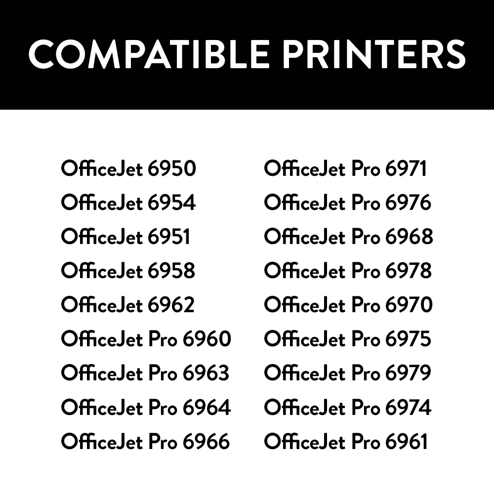 Paquete combinado de cartuchos de tinta HP 902xl SPEEDYINKS 4PK de repuesto OfficeJet Pro - Imagen 5 de 6