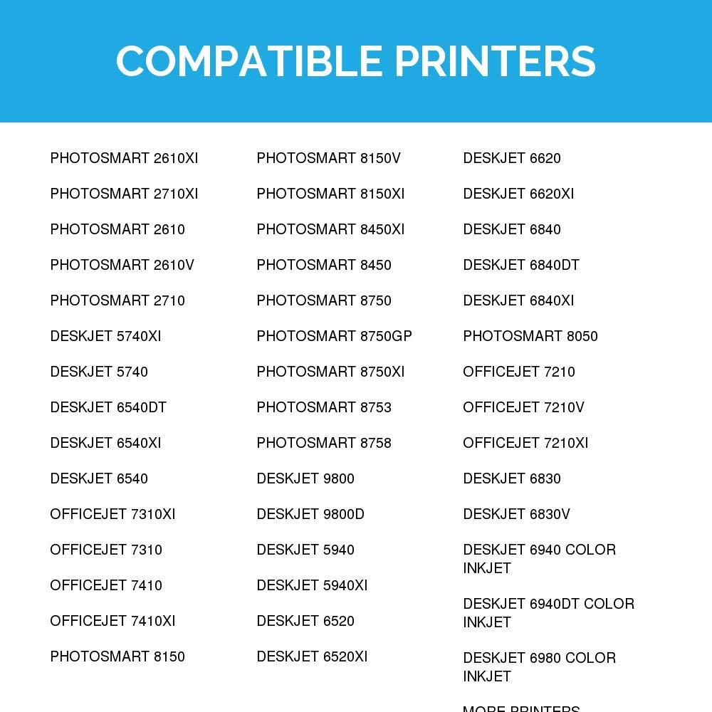 2 Stück DI TriColor C9363WN Tinte Ersatz für HP97 Deskjet 6940 5940 9800 5740 - Bild 7 von 7