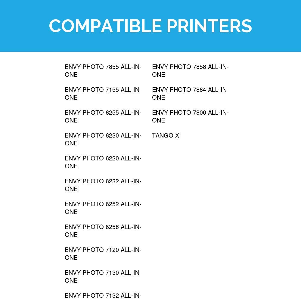 2pk Reman 64XL for HP BLACK COLOR Ink Cartridge HY N9J92A N9J91A 7132 7130 6255 - Afbeelding 7 van 7