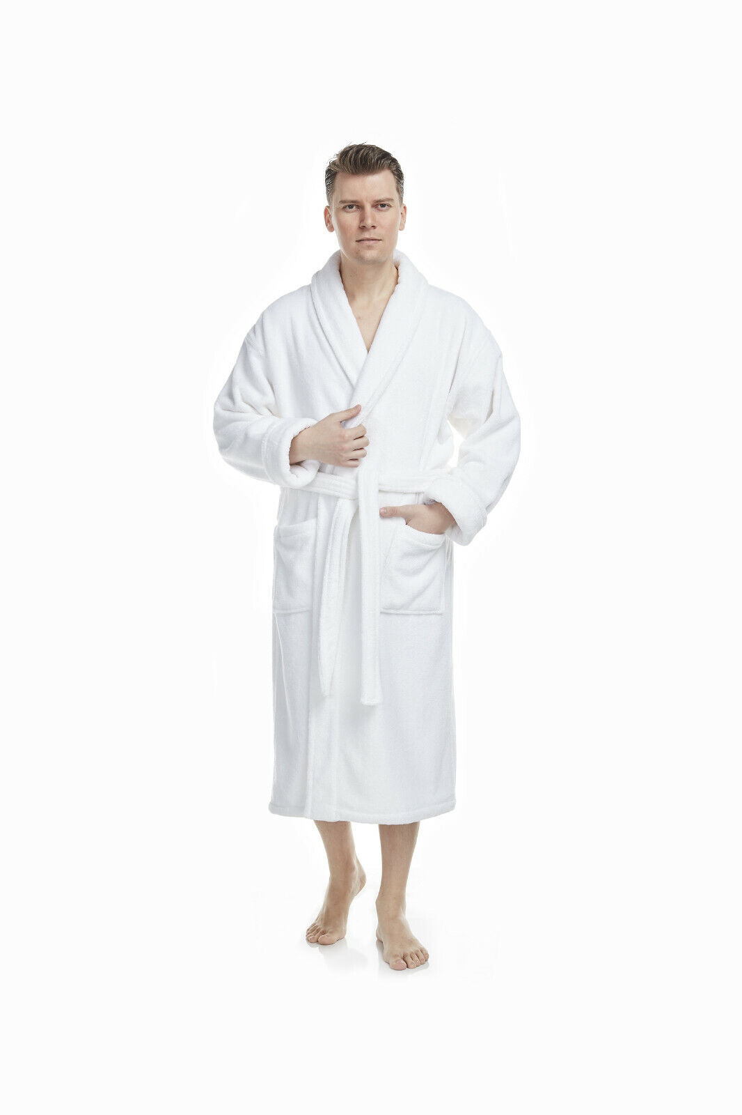 DELUXE LUXURY TURKISH COTTON TERRY HOTEL BATHROBE VERY THICK Made in Turkey - Picture 14 of 55