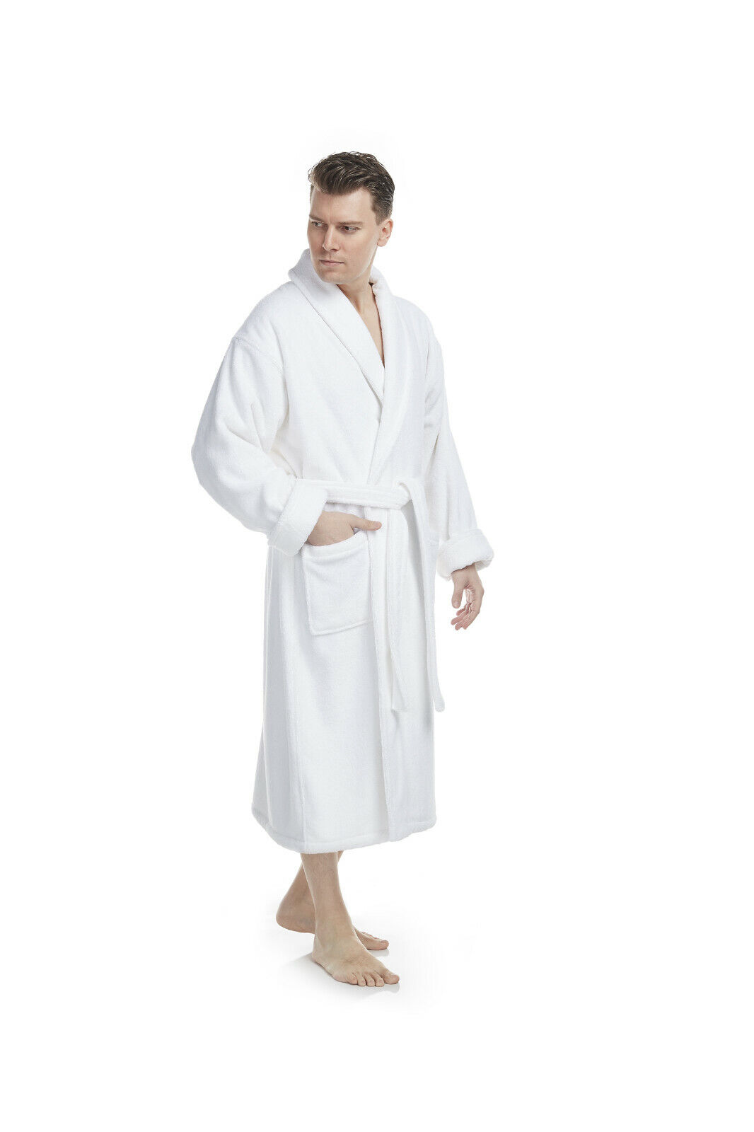 DELUXE LUXURY TURKISH COTTON TERRY HOTEL BATHROBE VERY THICK Made in Turkey - Picture 17 of 55
