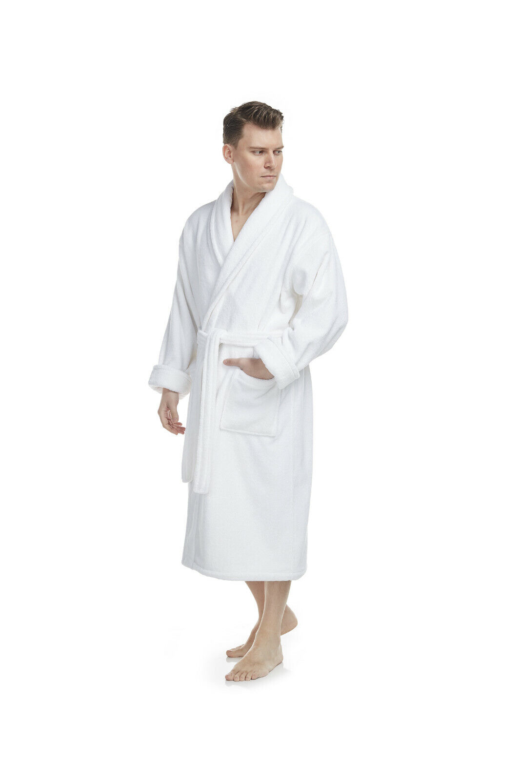 DELUXE LUXURY TURKISH COTTON TERRY HOTEL BATHROBE VERY THICK Made in Turkey - Picture 18 of 55