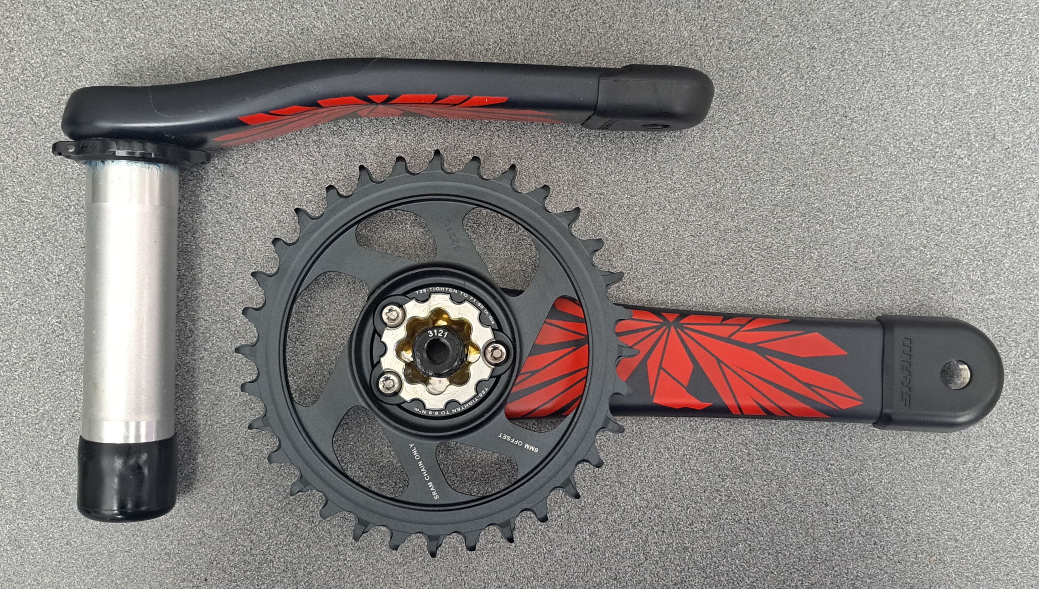 SRAM X01 Eagle DUB Crankset - 175mm, 32T, 11/12-Speed, Red